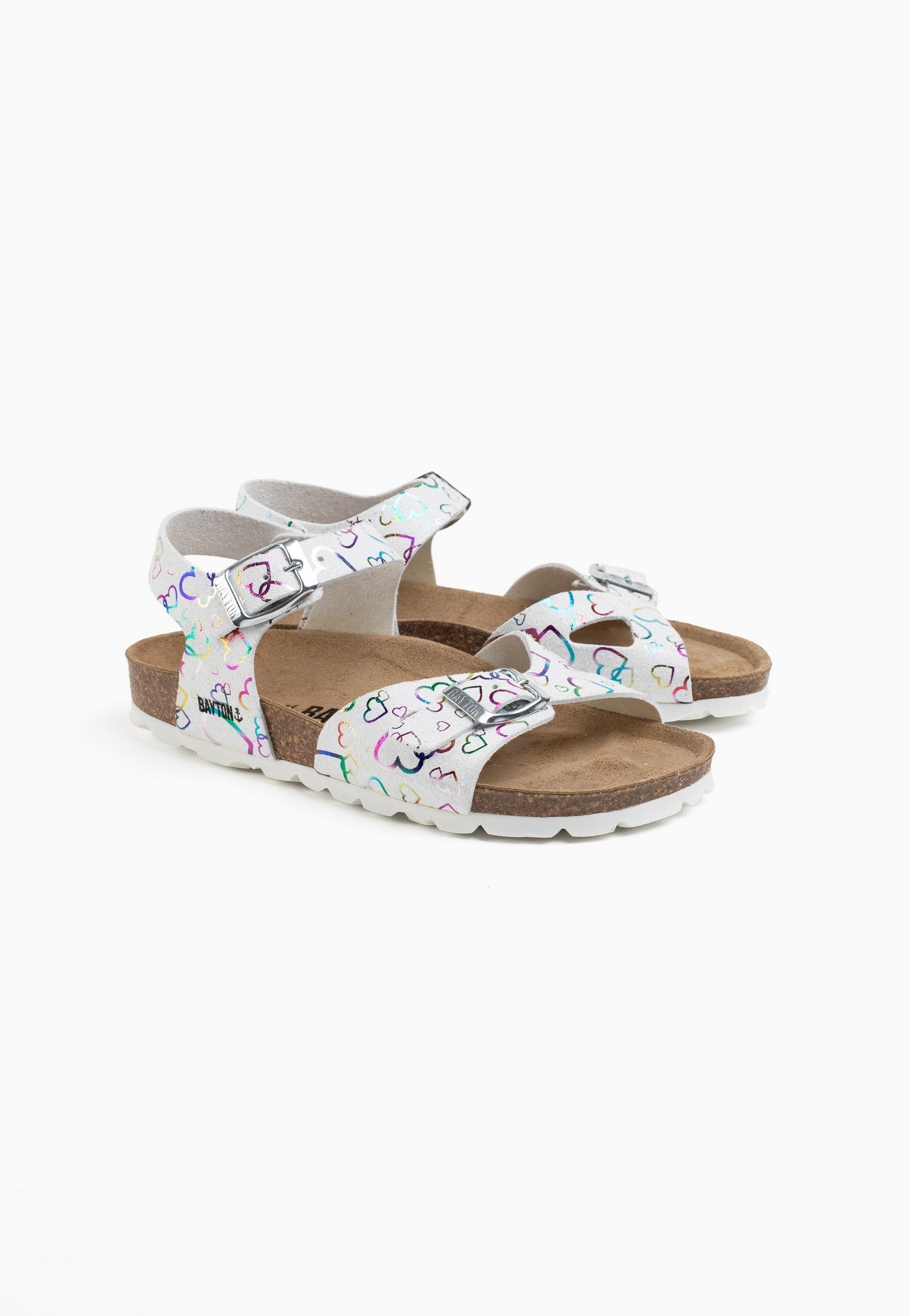 Pegase White Multi-Strap Sandals