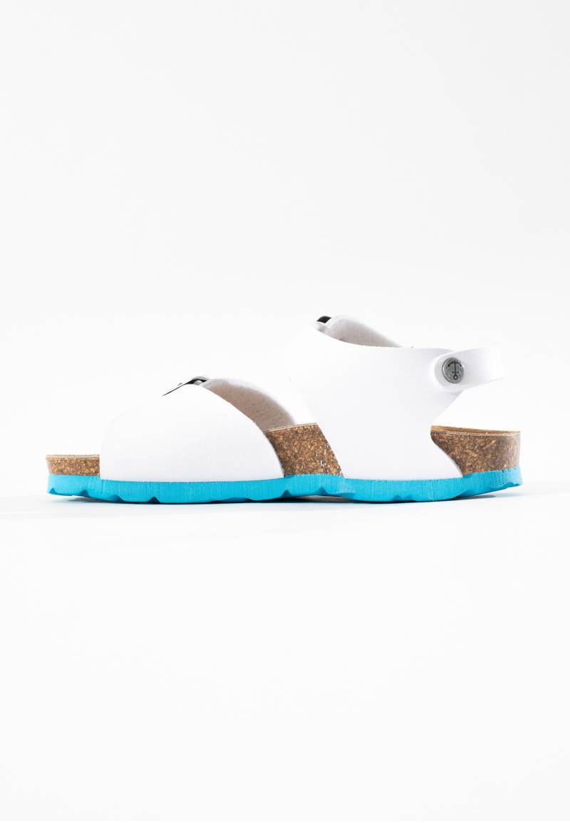 Pegase White Multi-Strap Sandals