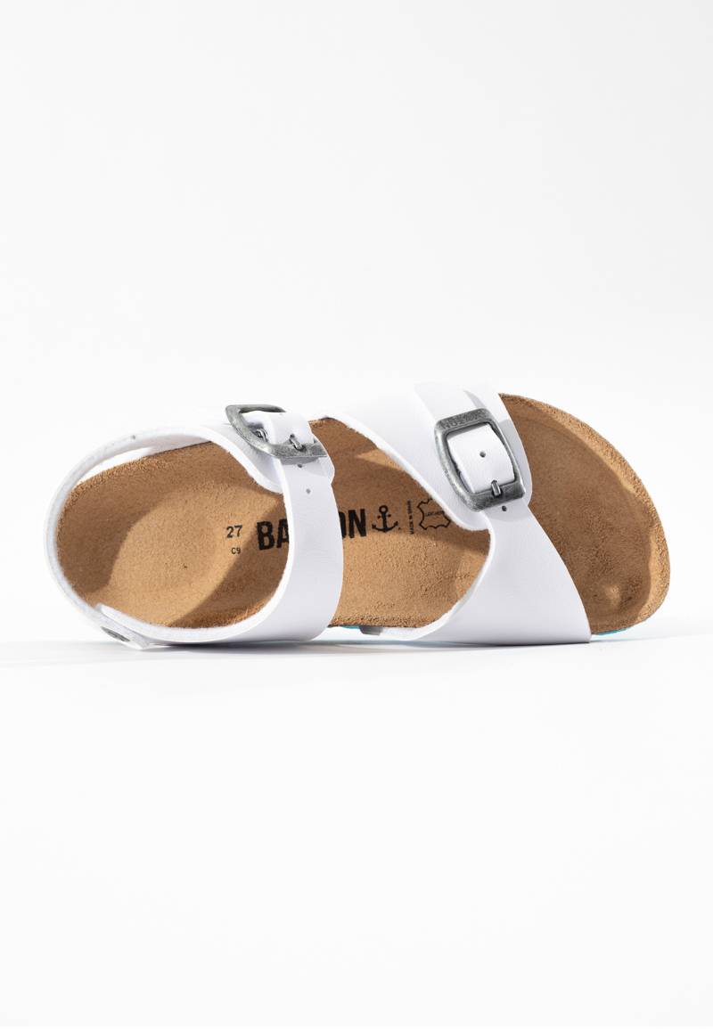 Pegase White Multi-Strap Sandals