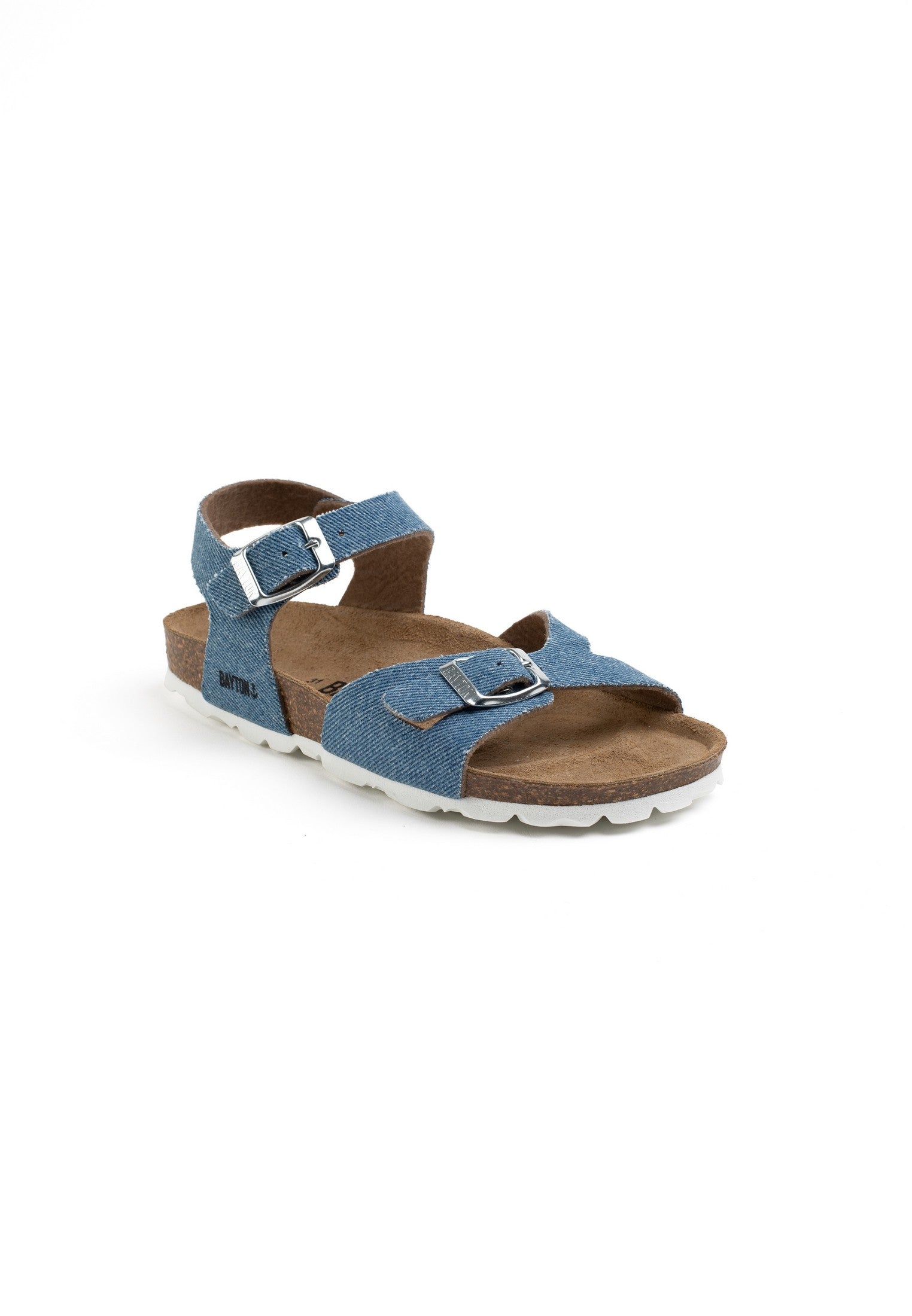 Pegase Light Blue Denim Multi-Strap Sandals