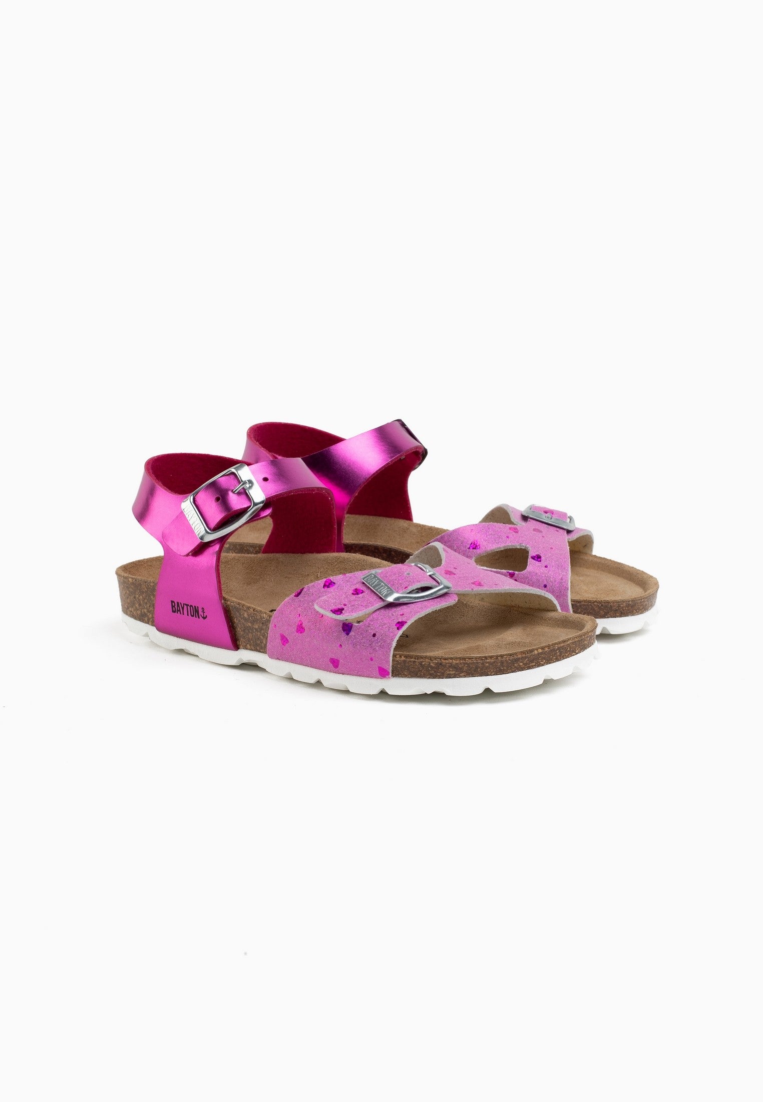 Pegase Fuschia Multi-Strap Sandals