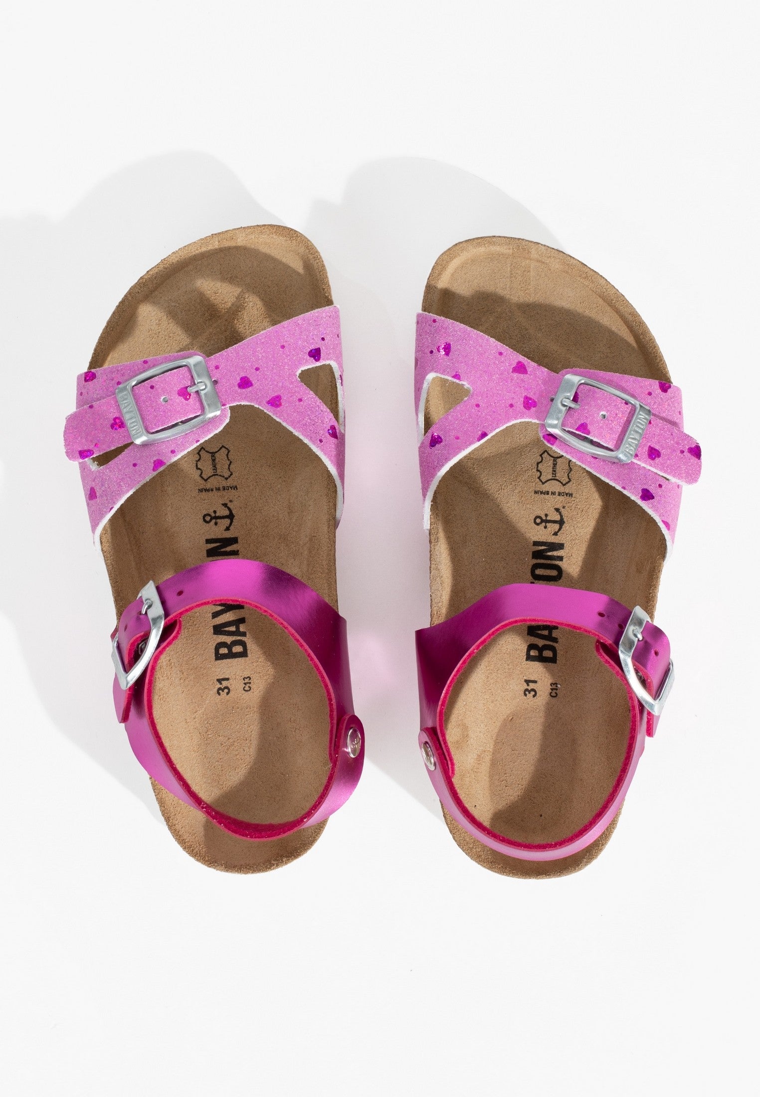 Pegase Fuschia Multi-Strap Sandals