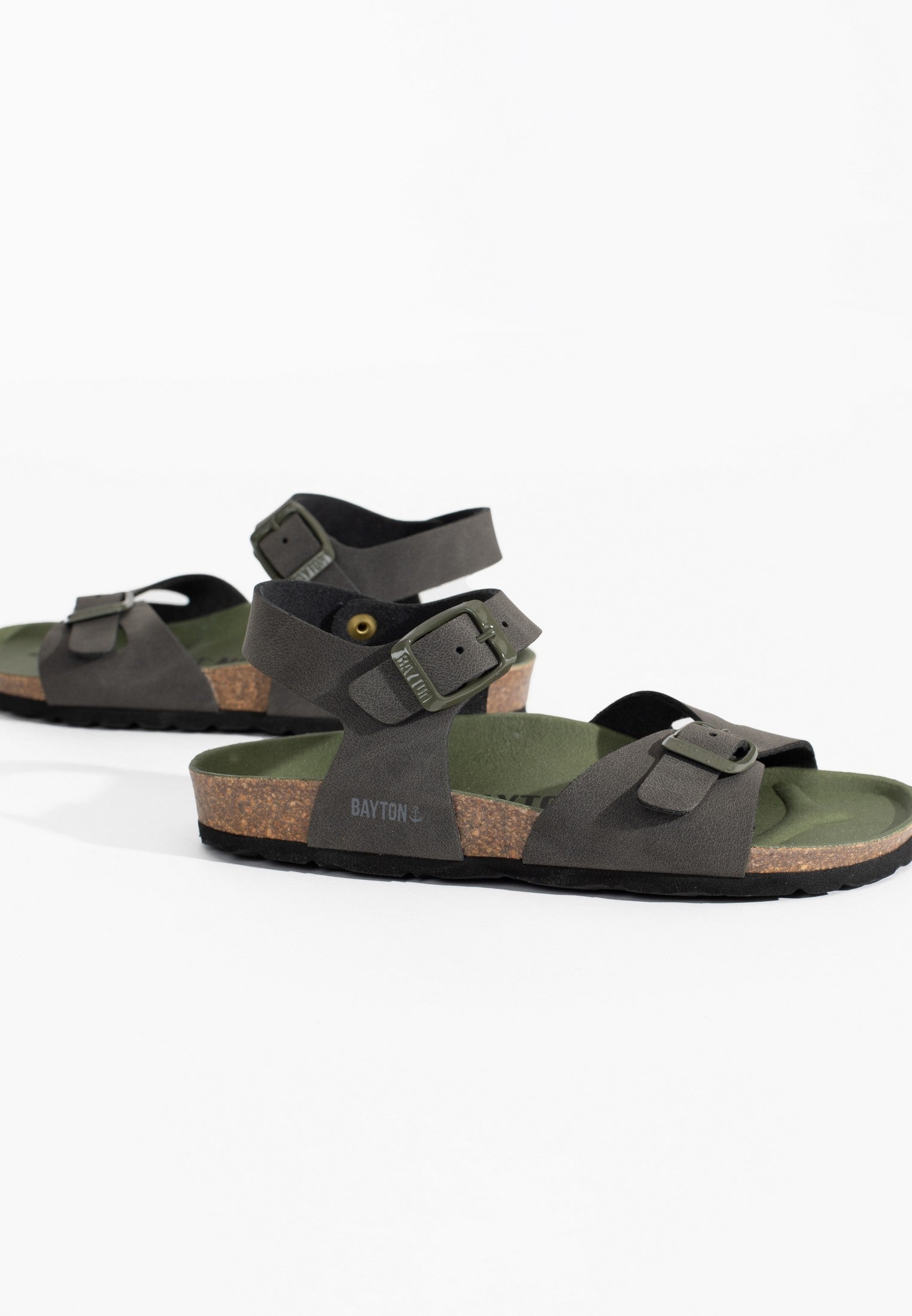 Pegase Grey Multi-Strap Sandals