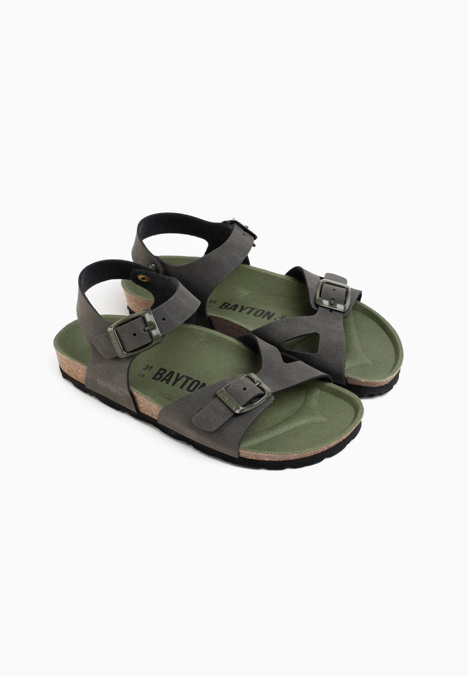 Pegase Grey Multi-Strap Sandals