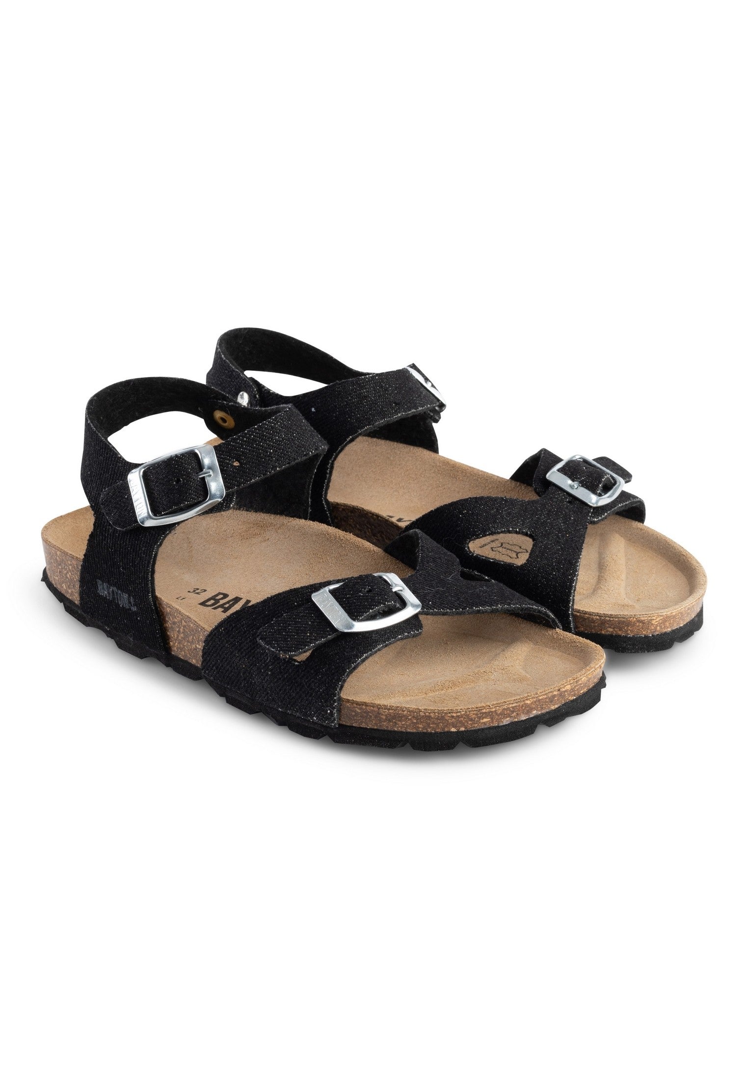 Pegase Black Multi-Strap Sandals