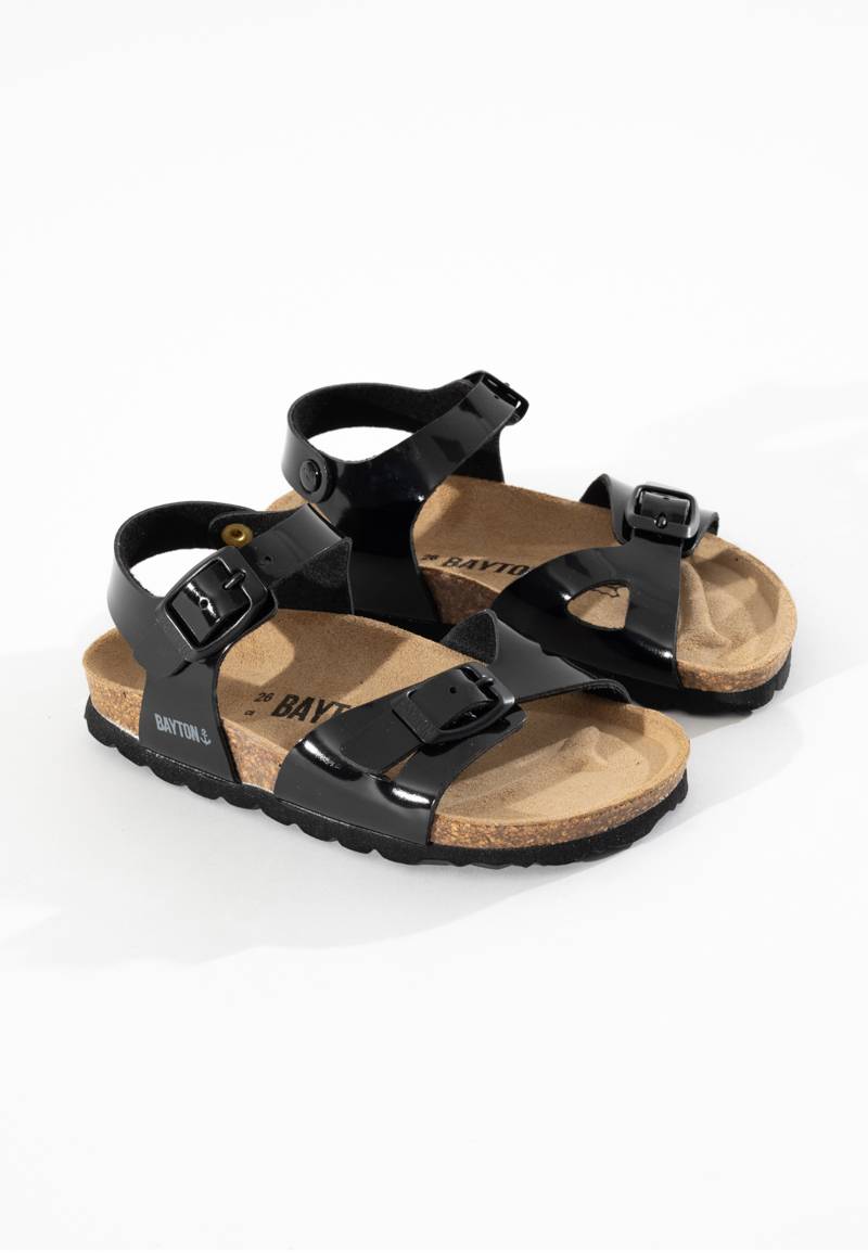 Pegase Black Multi-Strap Sandals