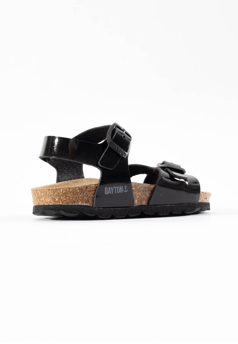 Pegase Black Multi-Strap Sandals