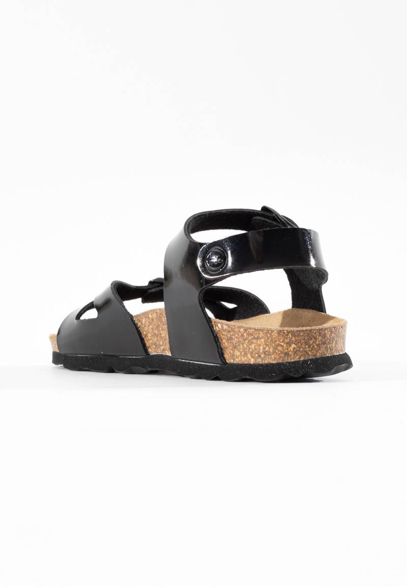 Pegase Black Multi-Strap Sandals