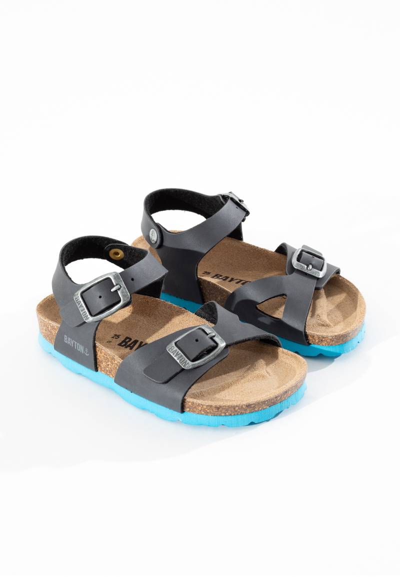 Pegase Black Multi-Strap Sandals