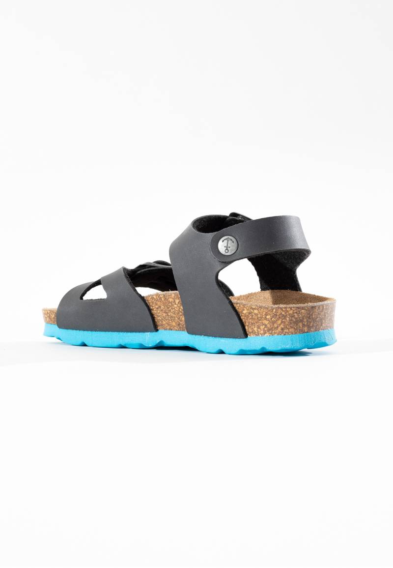 Pegase Black Multi-Strap Sandals