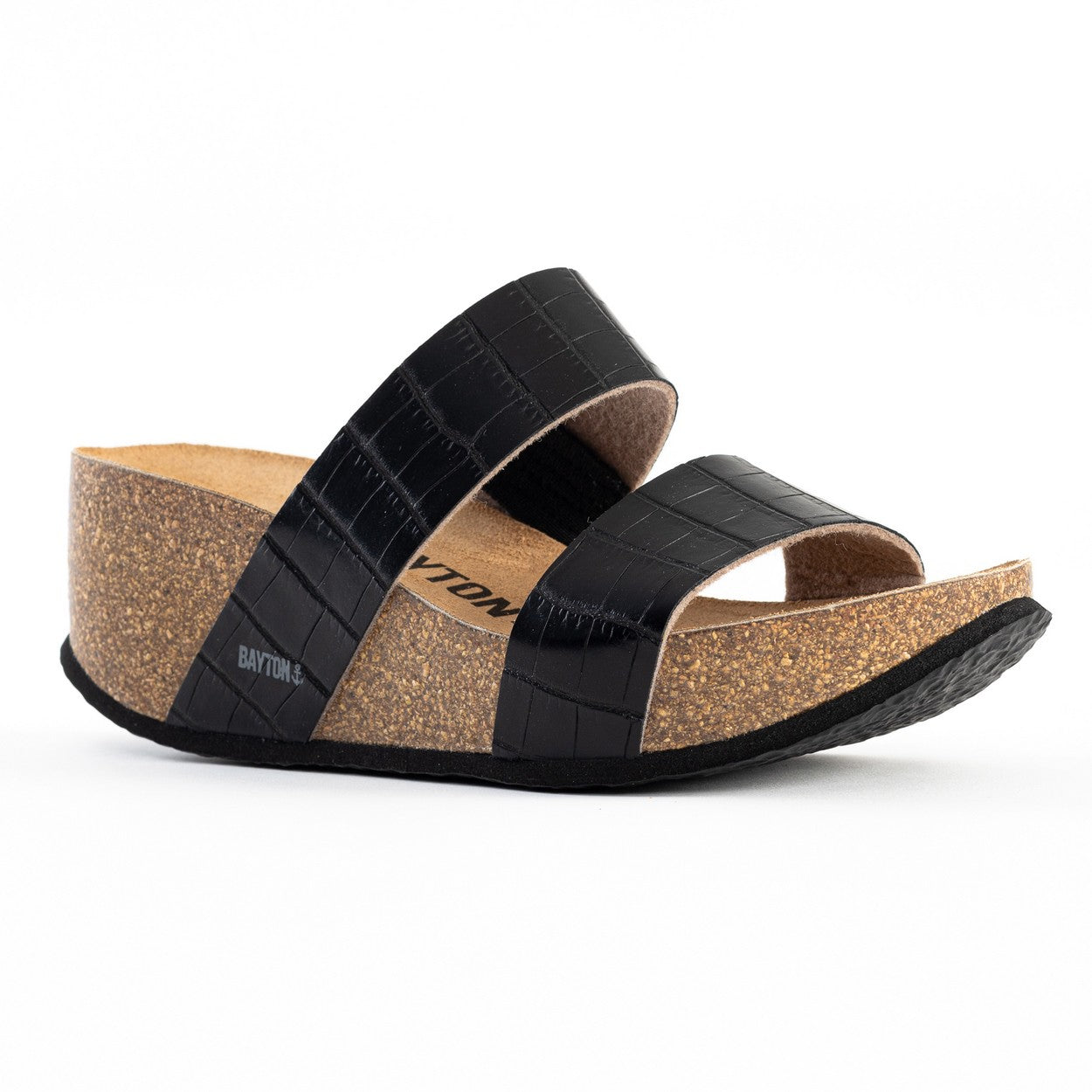 Philomene Black Wedge and Semi-Wedge Sandals