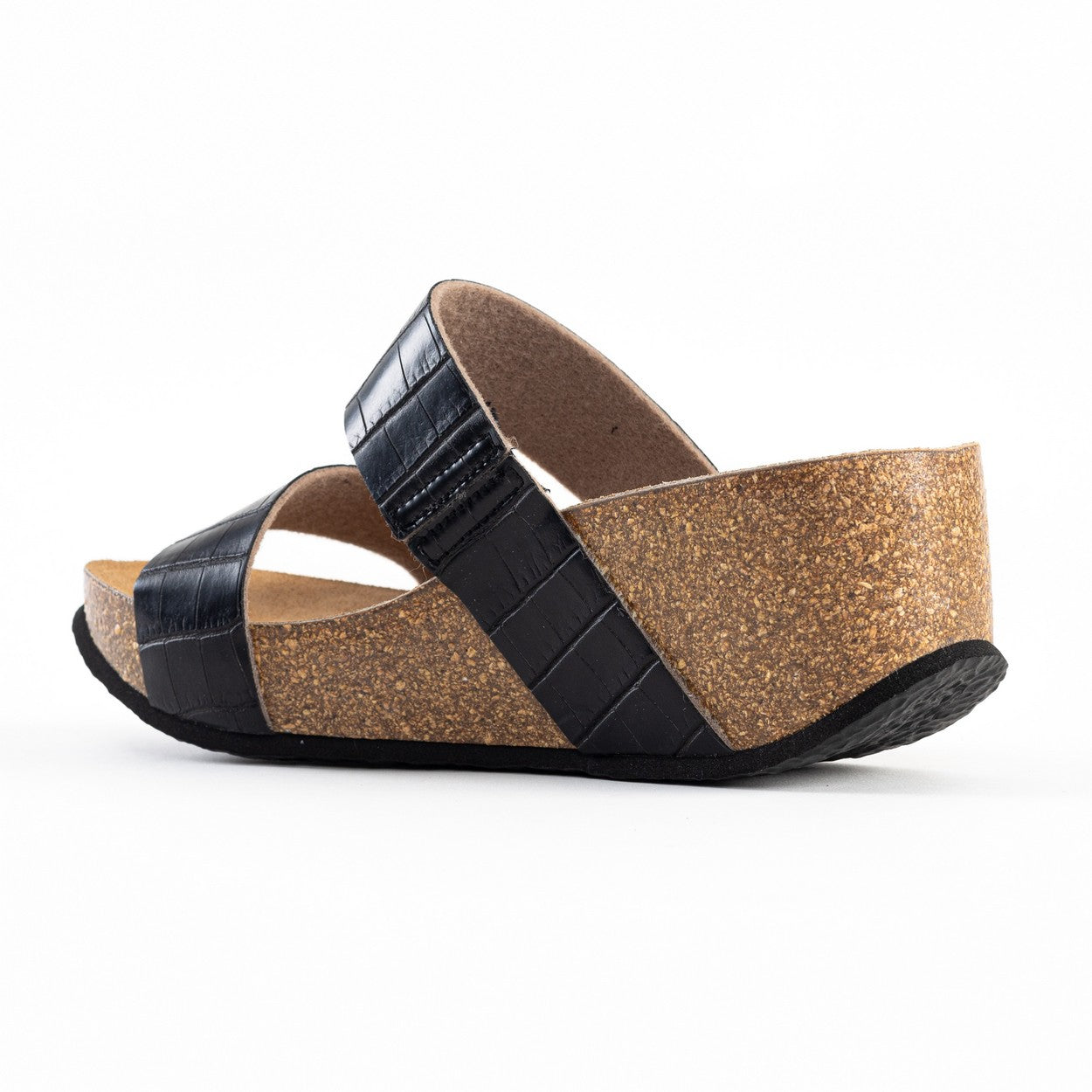 Philomene Black Wedge and Semi-Wedge Sandals