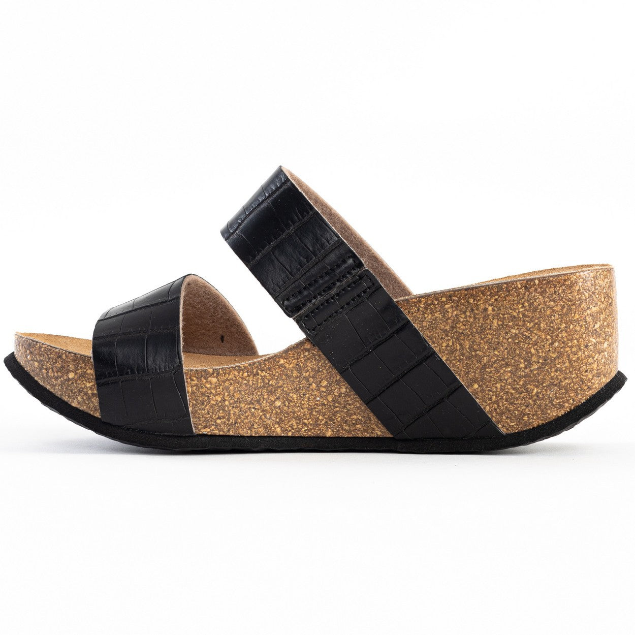 Philomene Black Wedge and Semi-Wedge Sandals