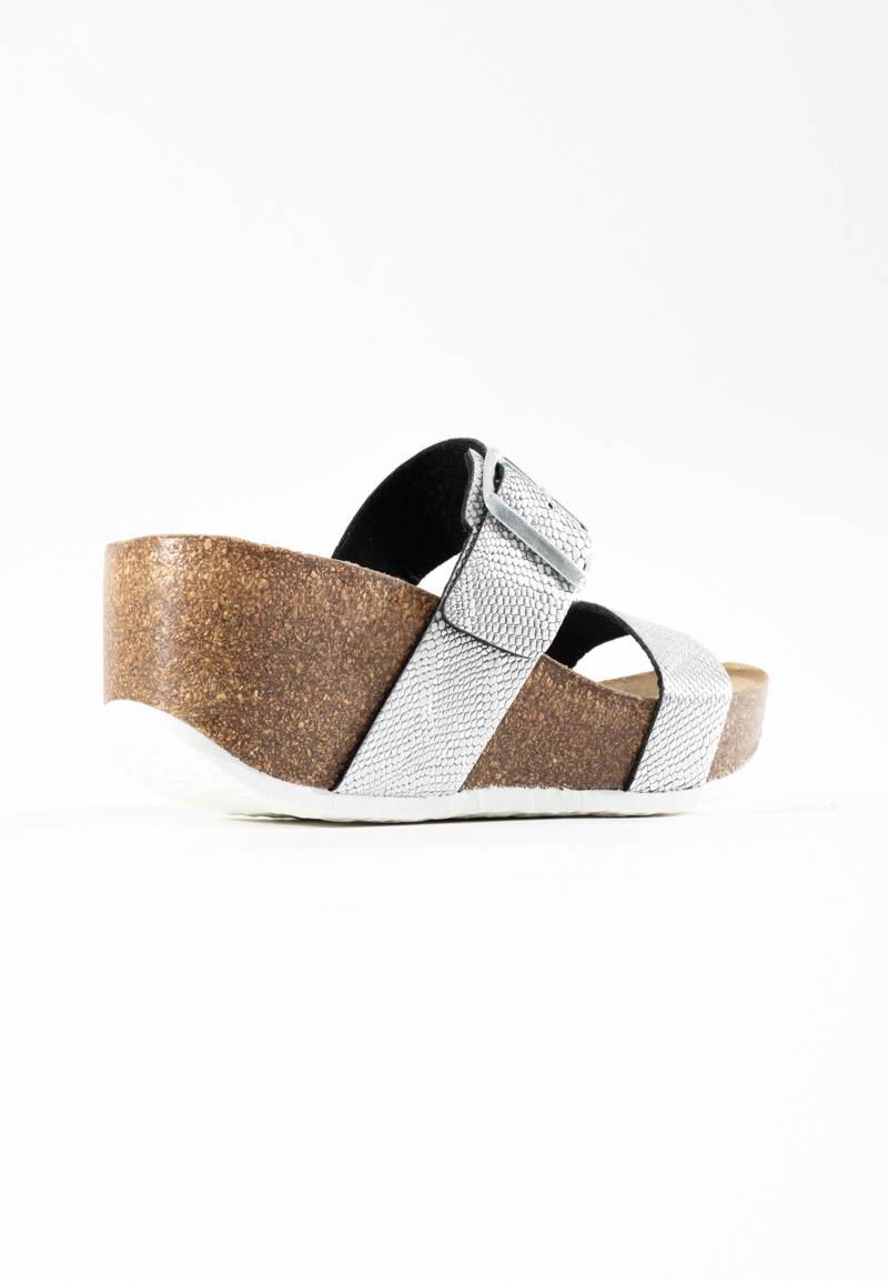 Philomene Silver Wedge and Semi-Wedge Sandals