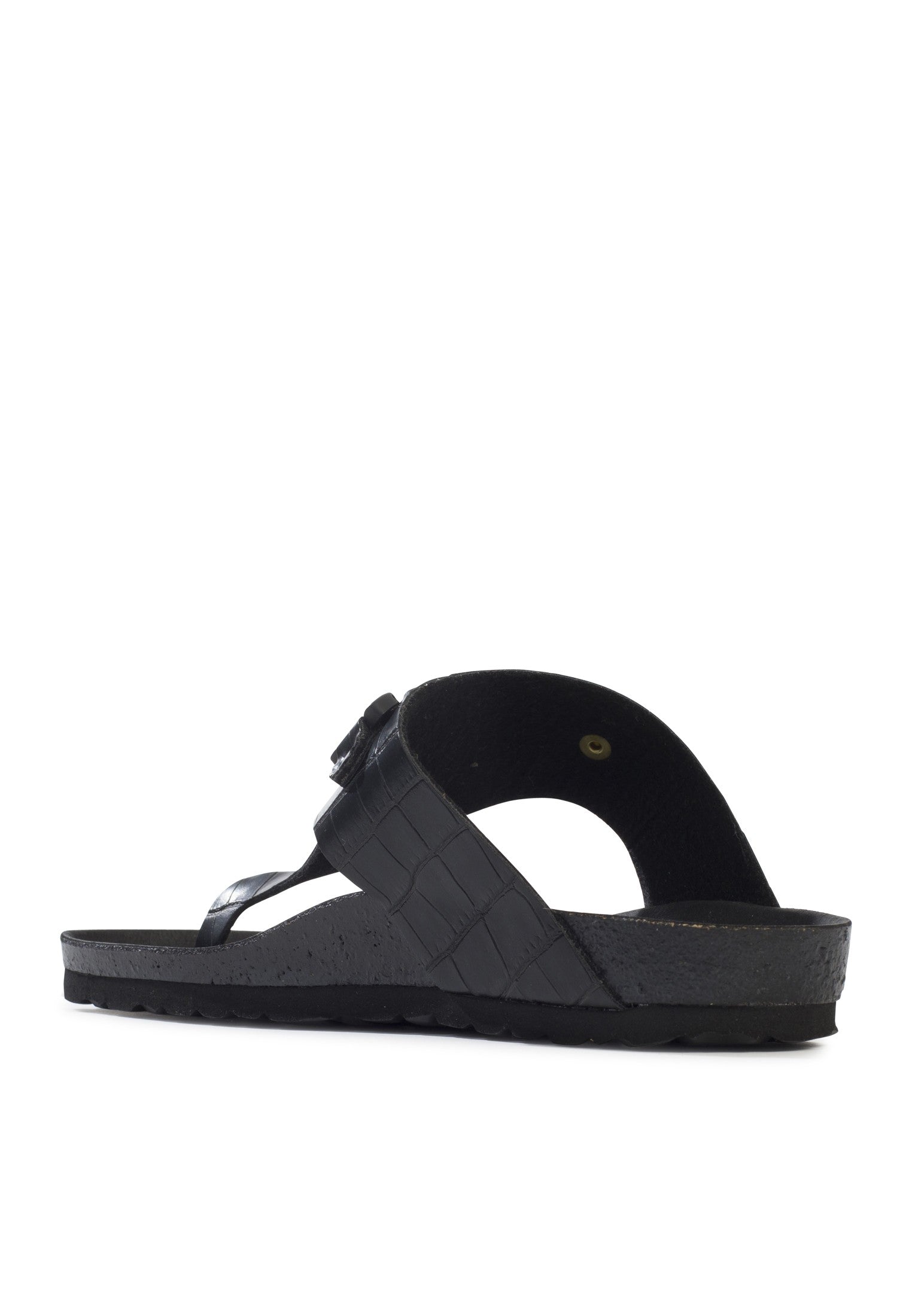 Picola Black Toe-Strap Sandals