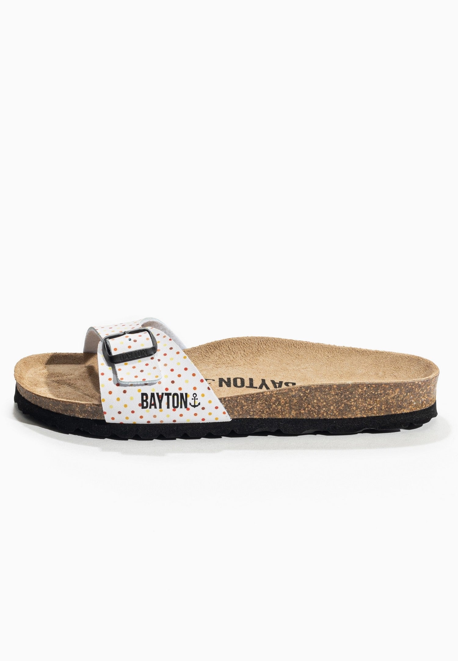 Sandalias Praga Blanco con Lunares