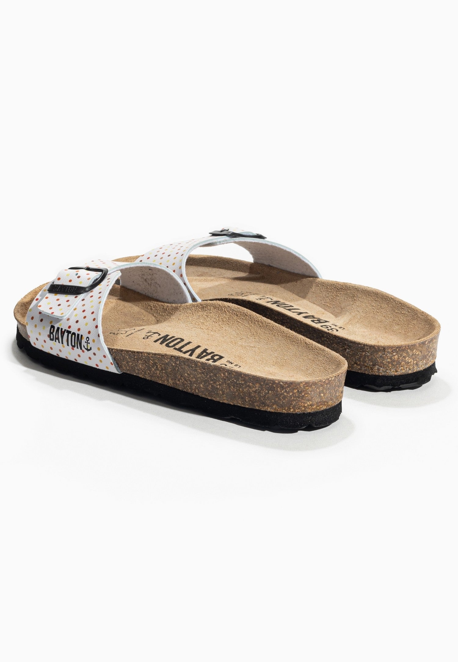 Sandalias Praga Blanco con Lunares