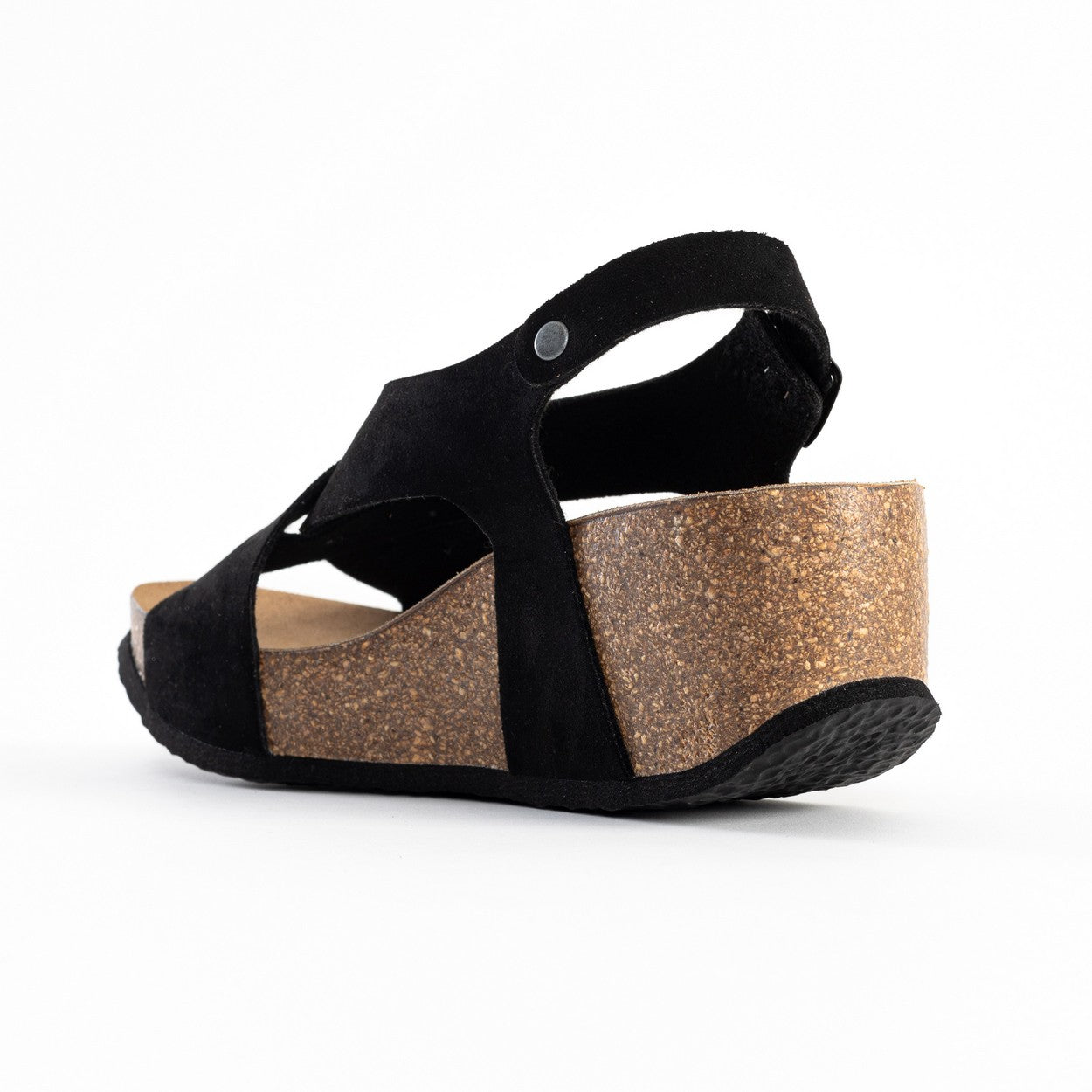 Rea Black Wedge and Semi-Wedge Sandals