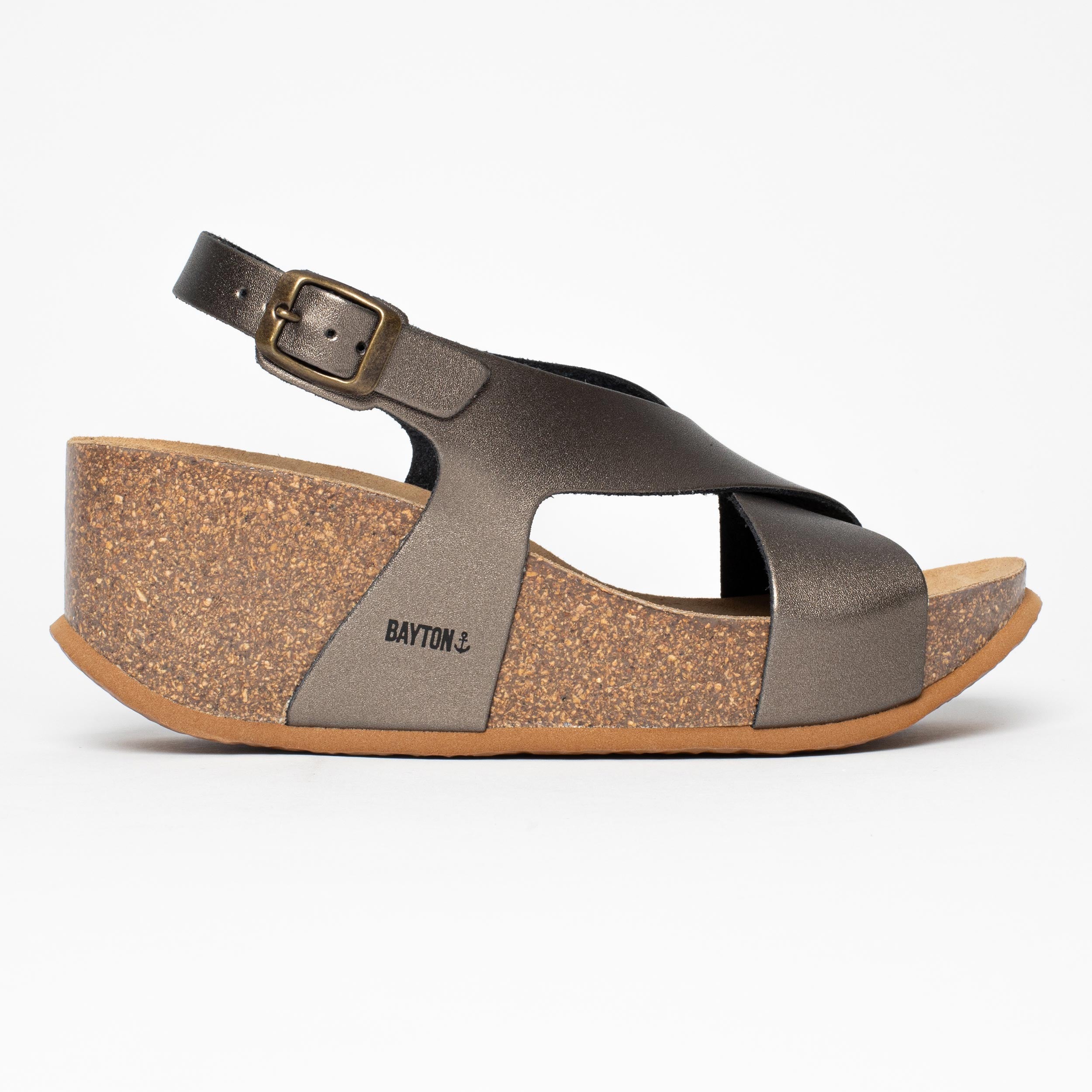 Rea Anthracite Grey Wedge and Semi-Wedge Sandals