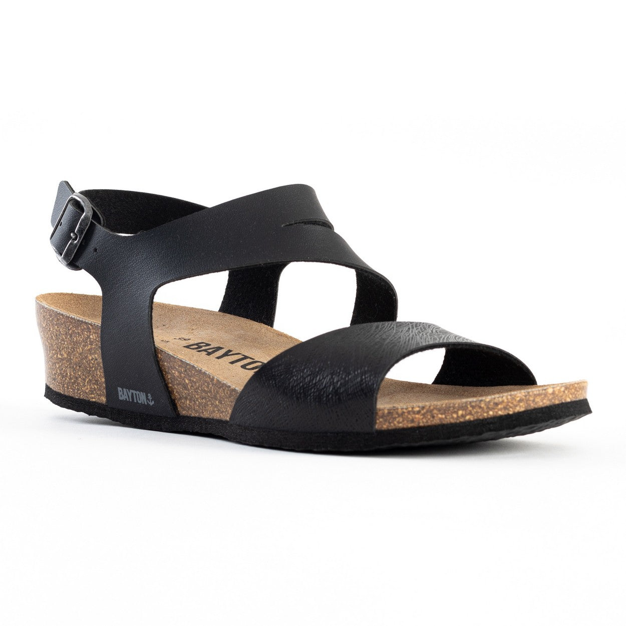 Reus Black Wedge and Semi-Wedge Sandals