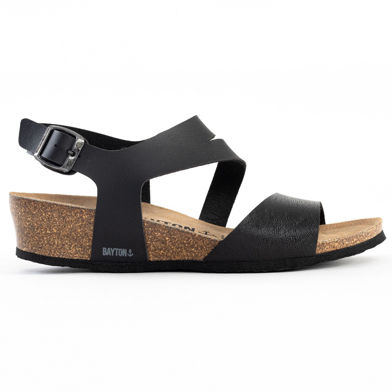 Reus Black Wedge and Semi-Wedge Sandals