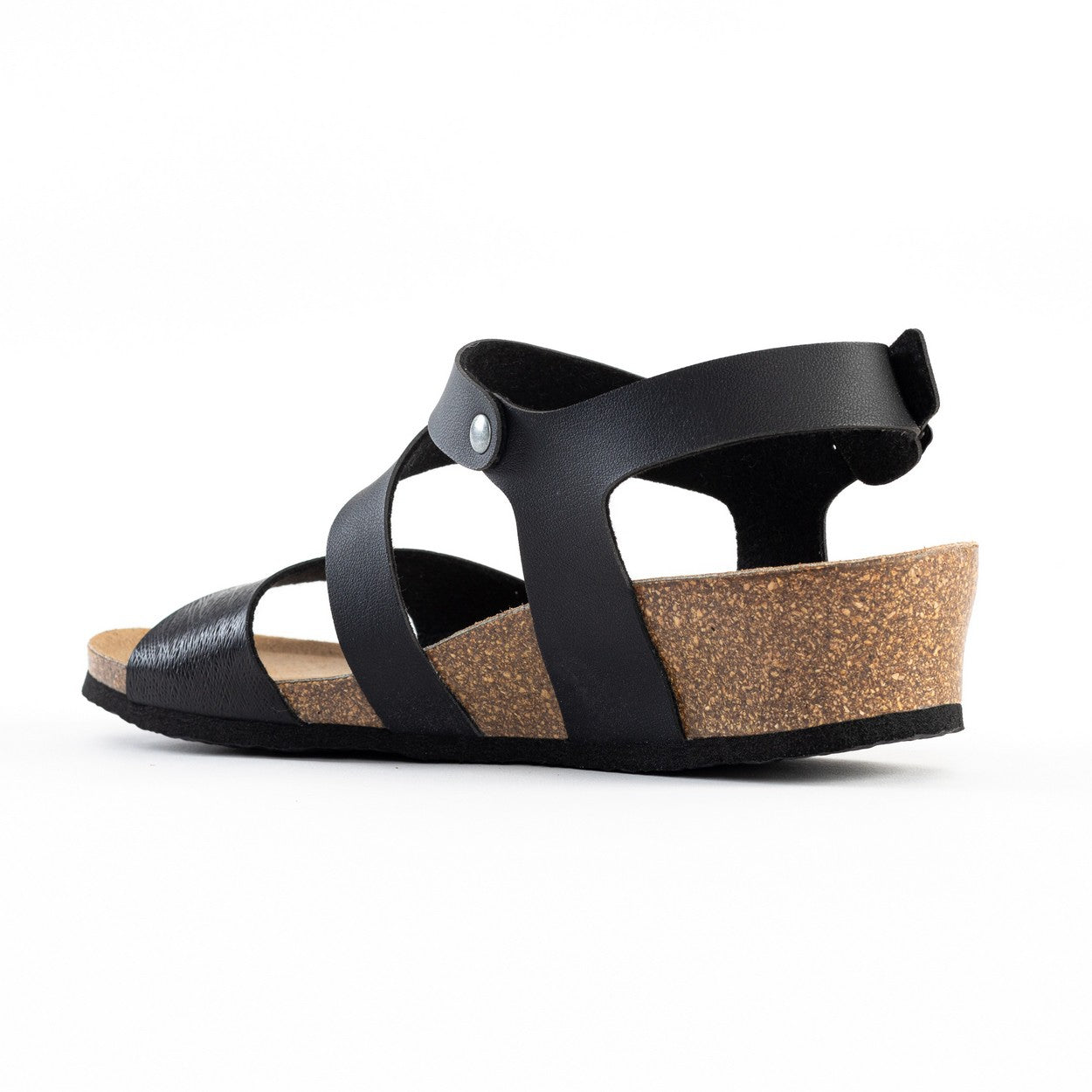 Reus Black Wedge and Semi-Wedge Sandals