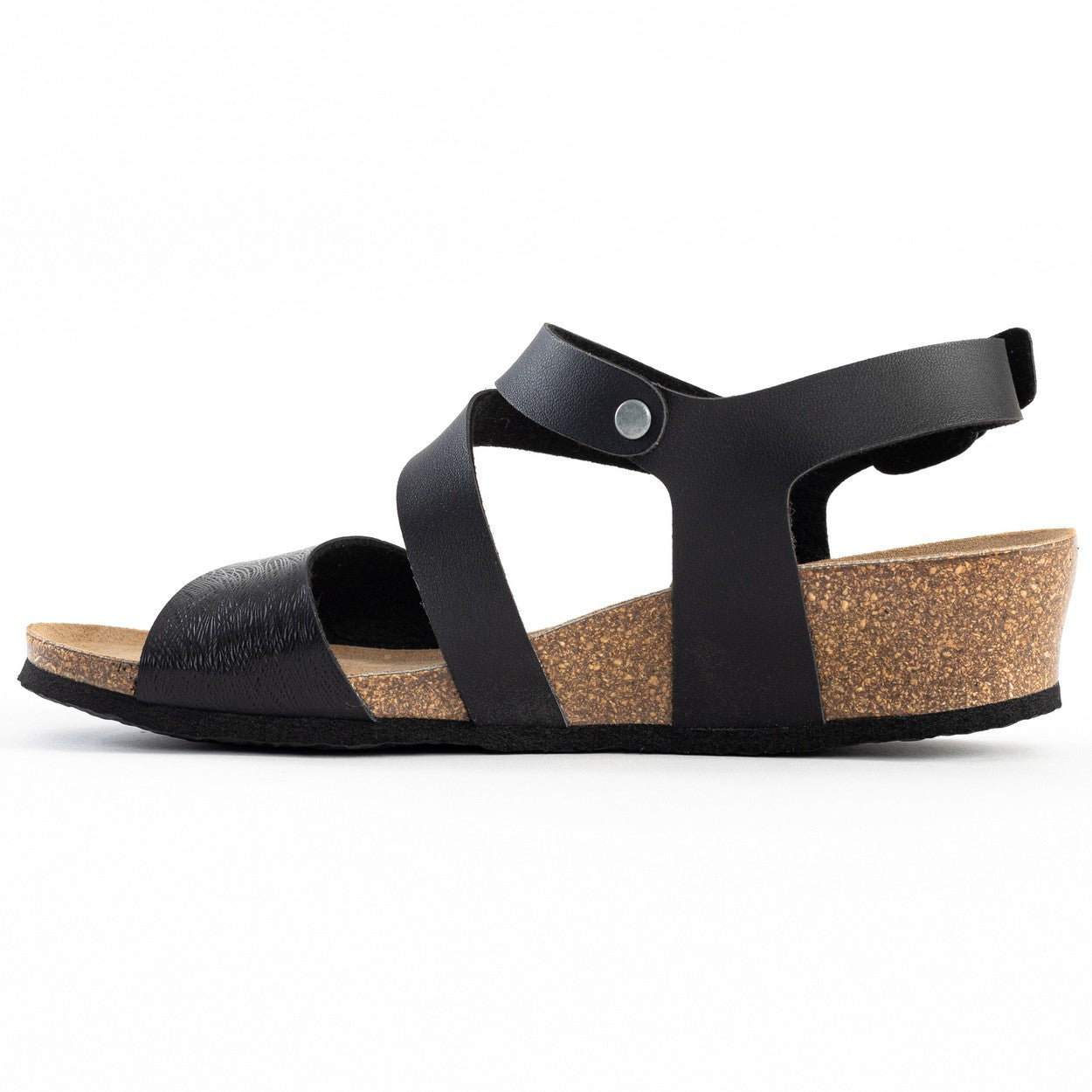 Reus Black Wedge and Semi-Wedge Sandals