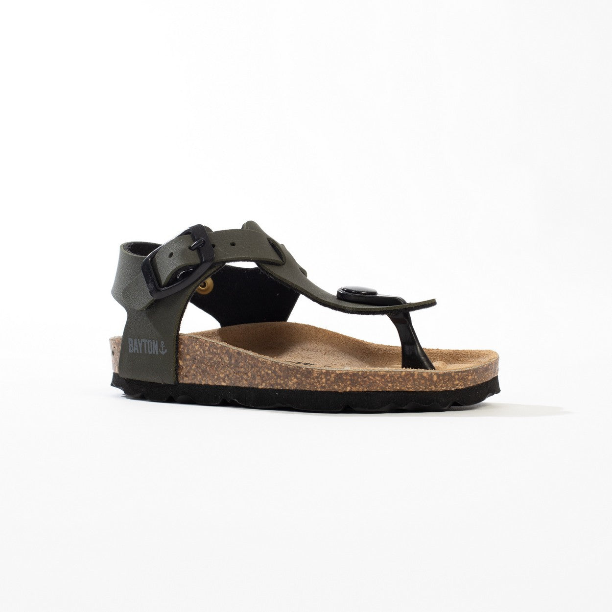 Sandalias caqui Rhea con puntera