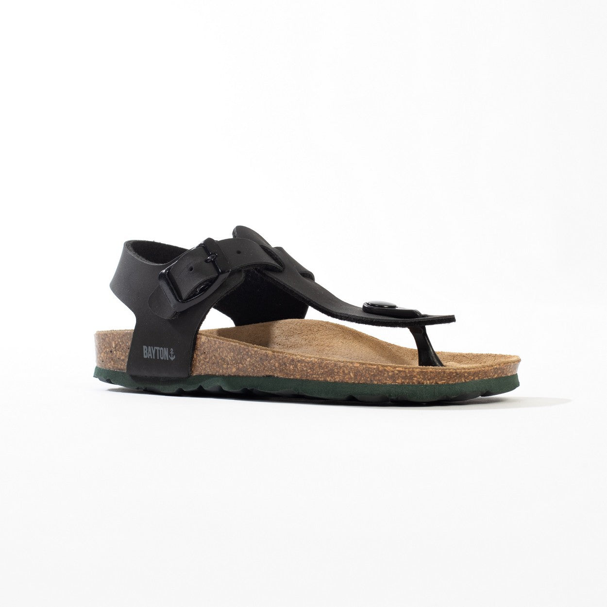 Sandalias Rhea con puntera abierta Negro