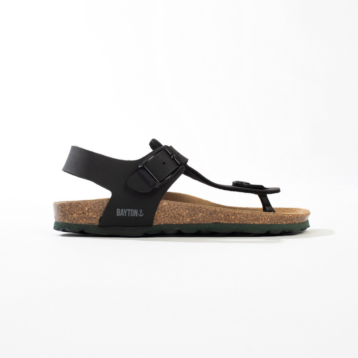 Sandalias Rhea con puntera abierta Negro