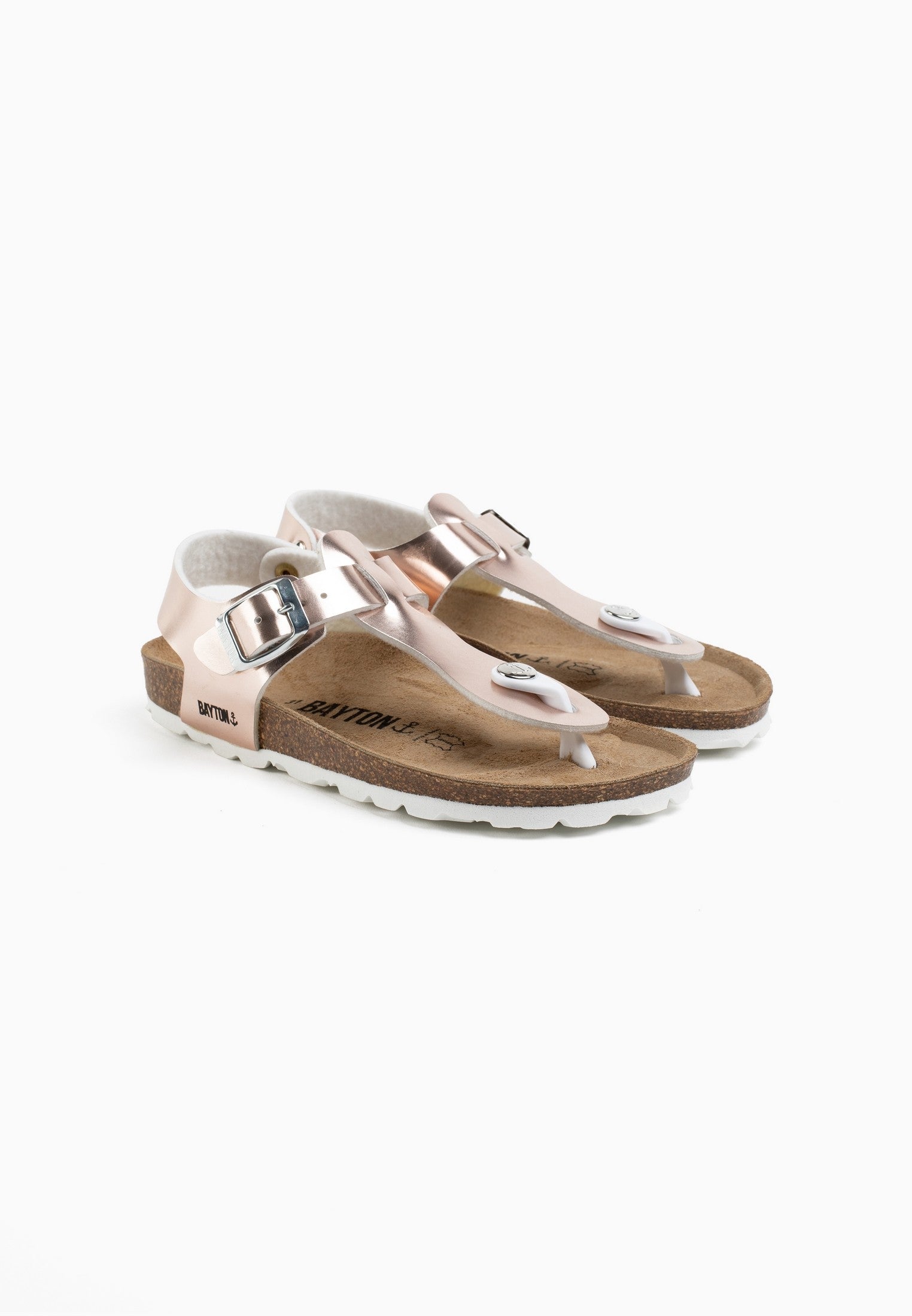 Rose Gold Rhea Toe-Toe Sandals