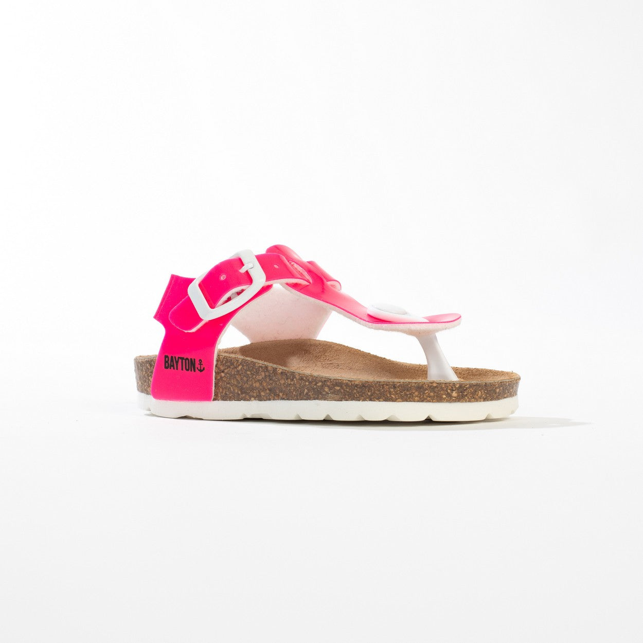 Neon Pink Rhea Toe-Toe Sandals