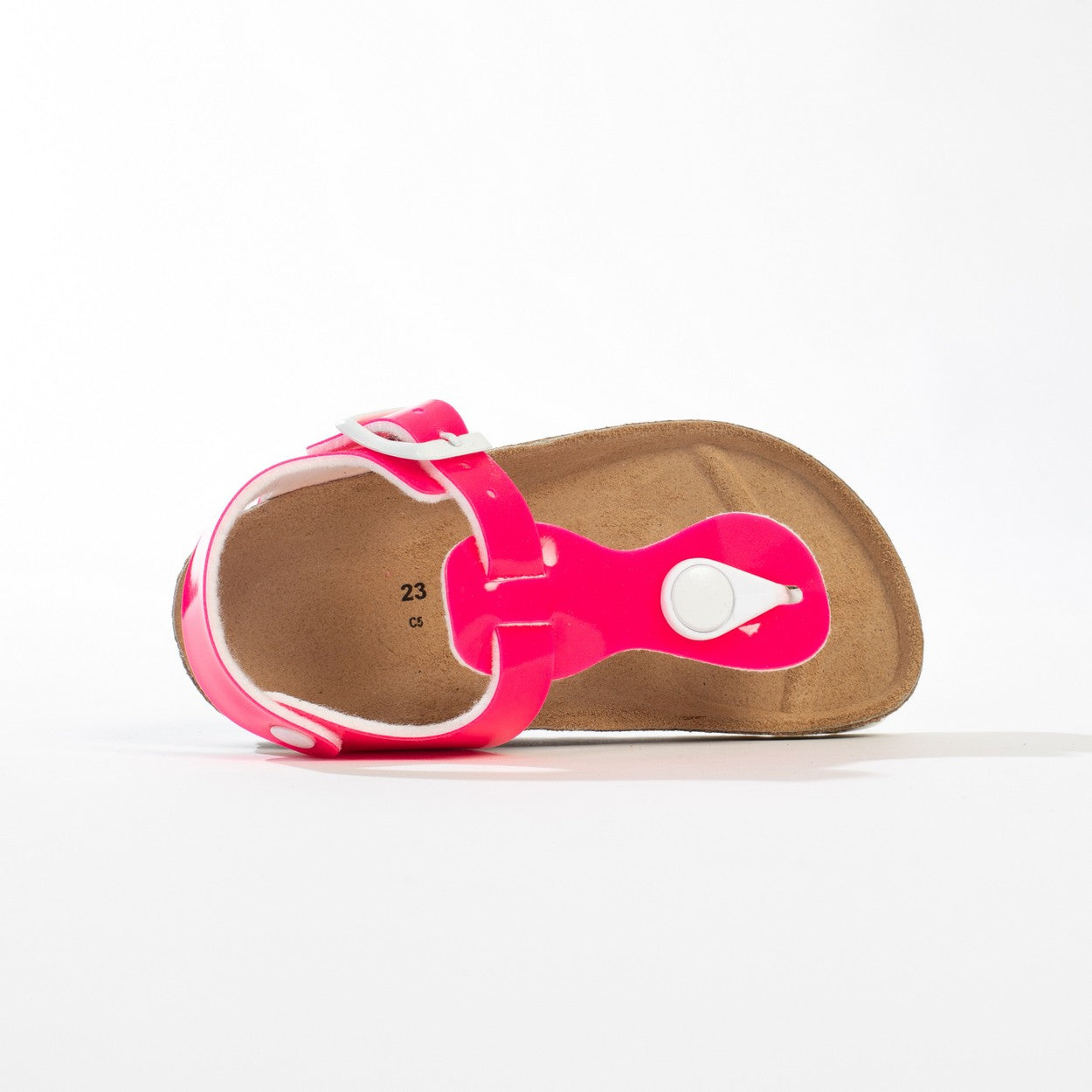 Neon Pink Rhea Toe-Toe Sandals