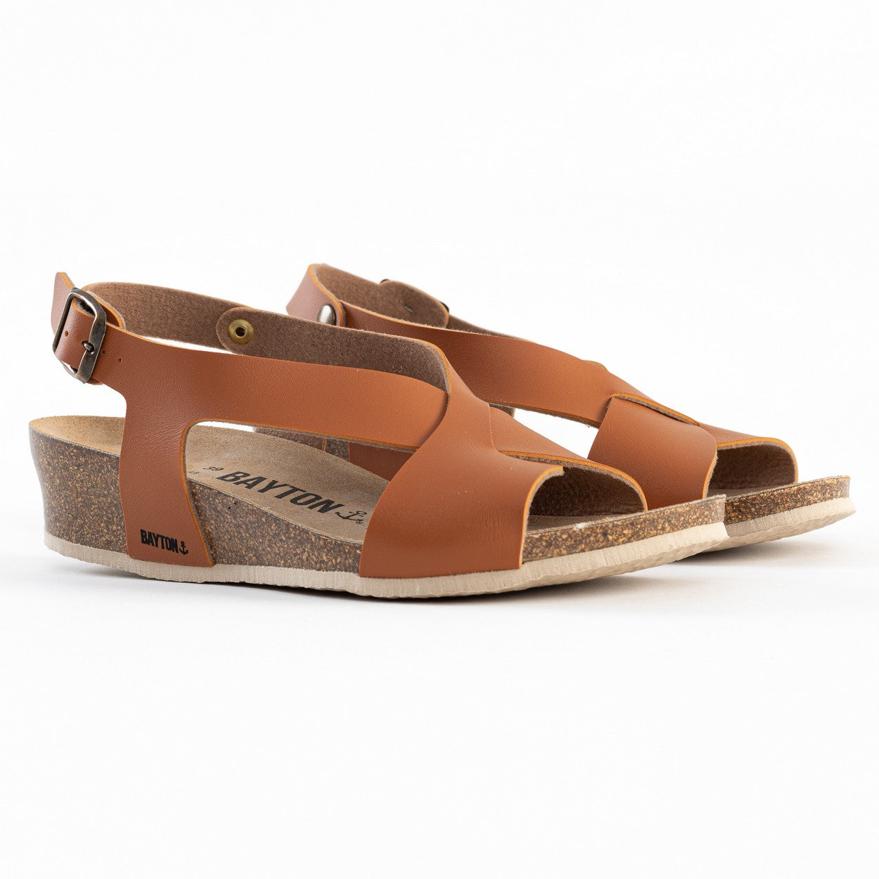 Salamanca Camel Wedge and Semi-Wedge Sandals