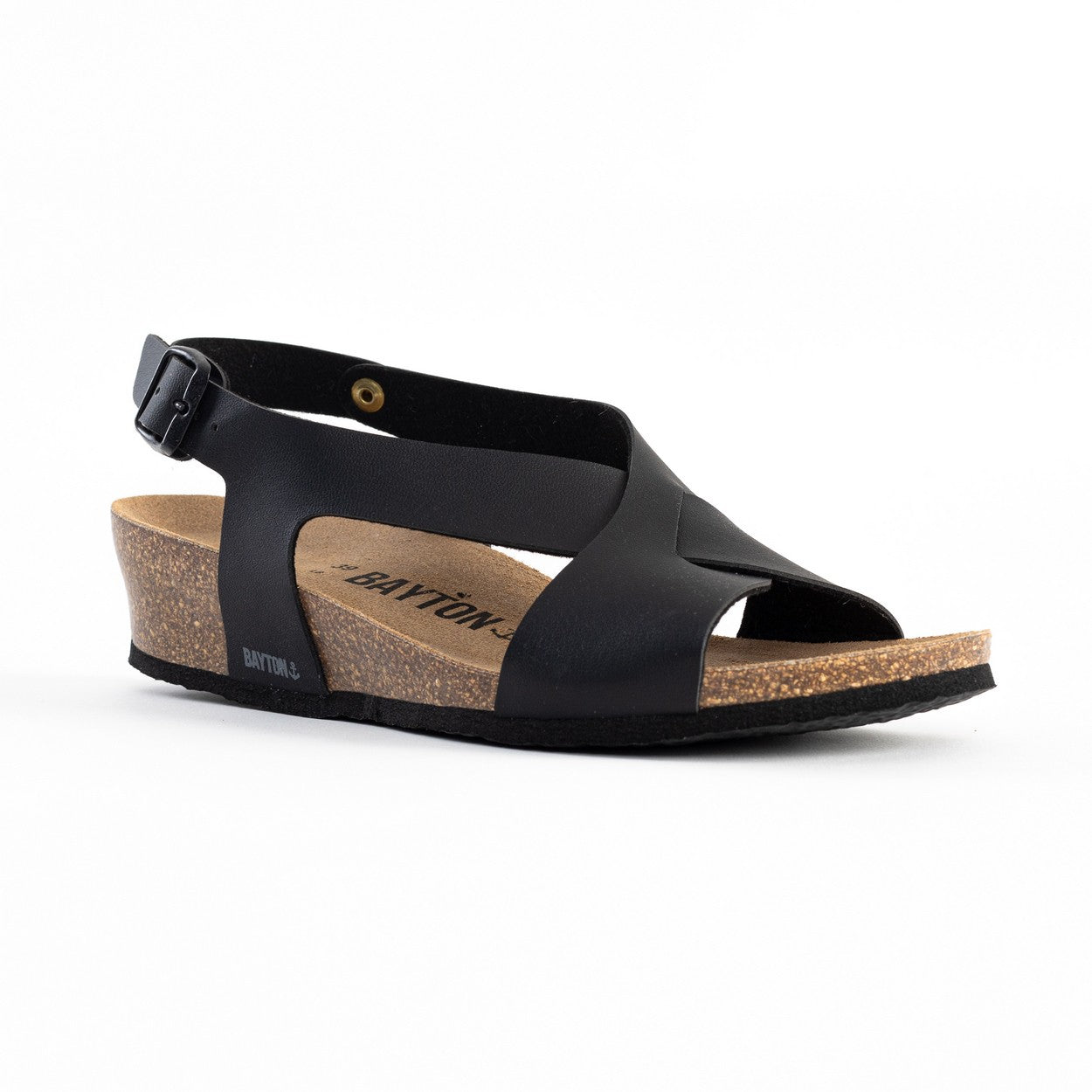 Salamanca Black Wedge and Semi-Wedge Sandals