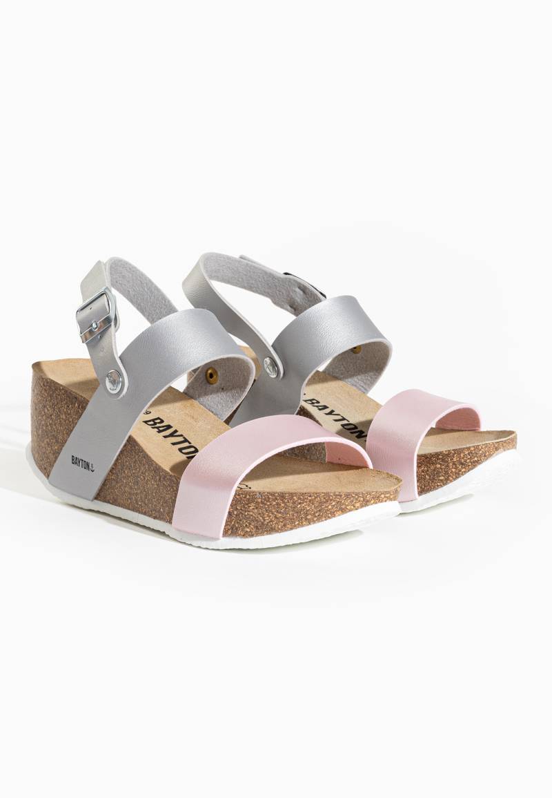 Selene Silver Wedge and Semi-Wedge Sandals