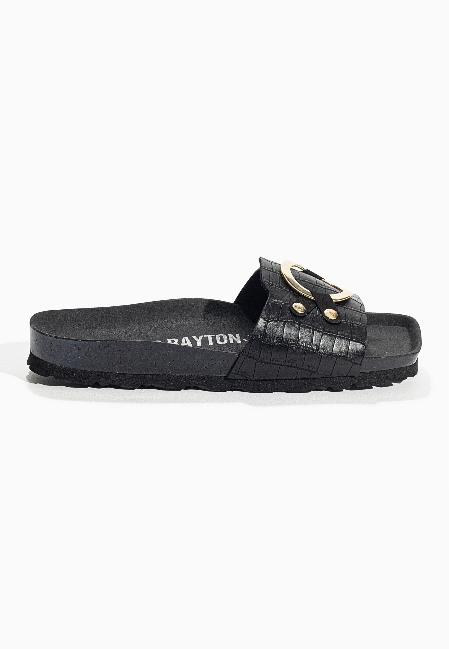 Black Siam 1 Strap Sandals