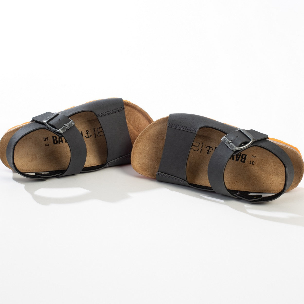 Spezia Anthracite Multi-Strap Sandals