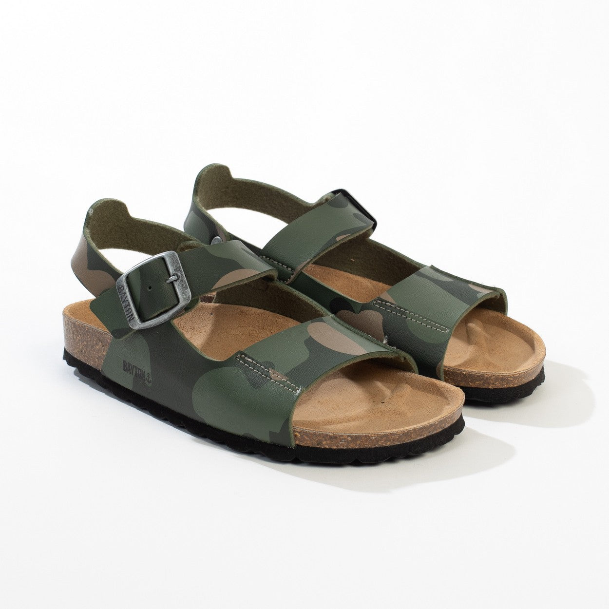 Spezia Khaki Multi-Strap Sandals