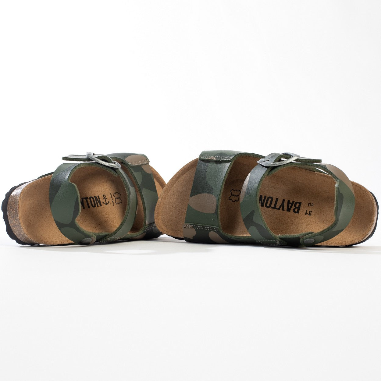 Spezia Khaki Multi-Strap Sandals