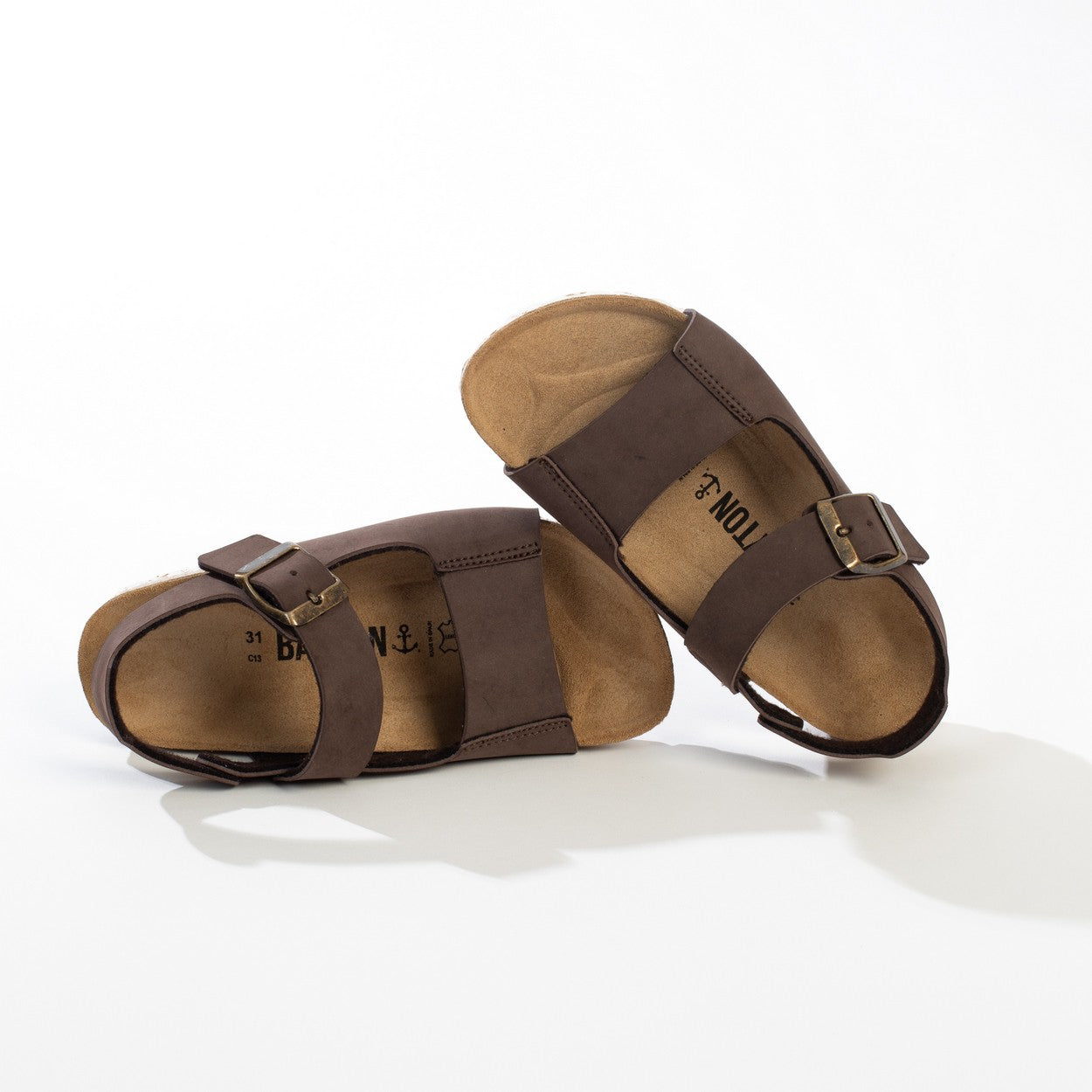 Spezia Brown Multi-Strap Sandals