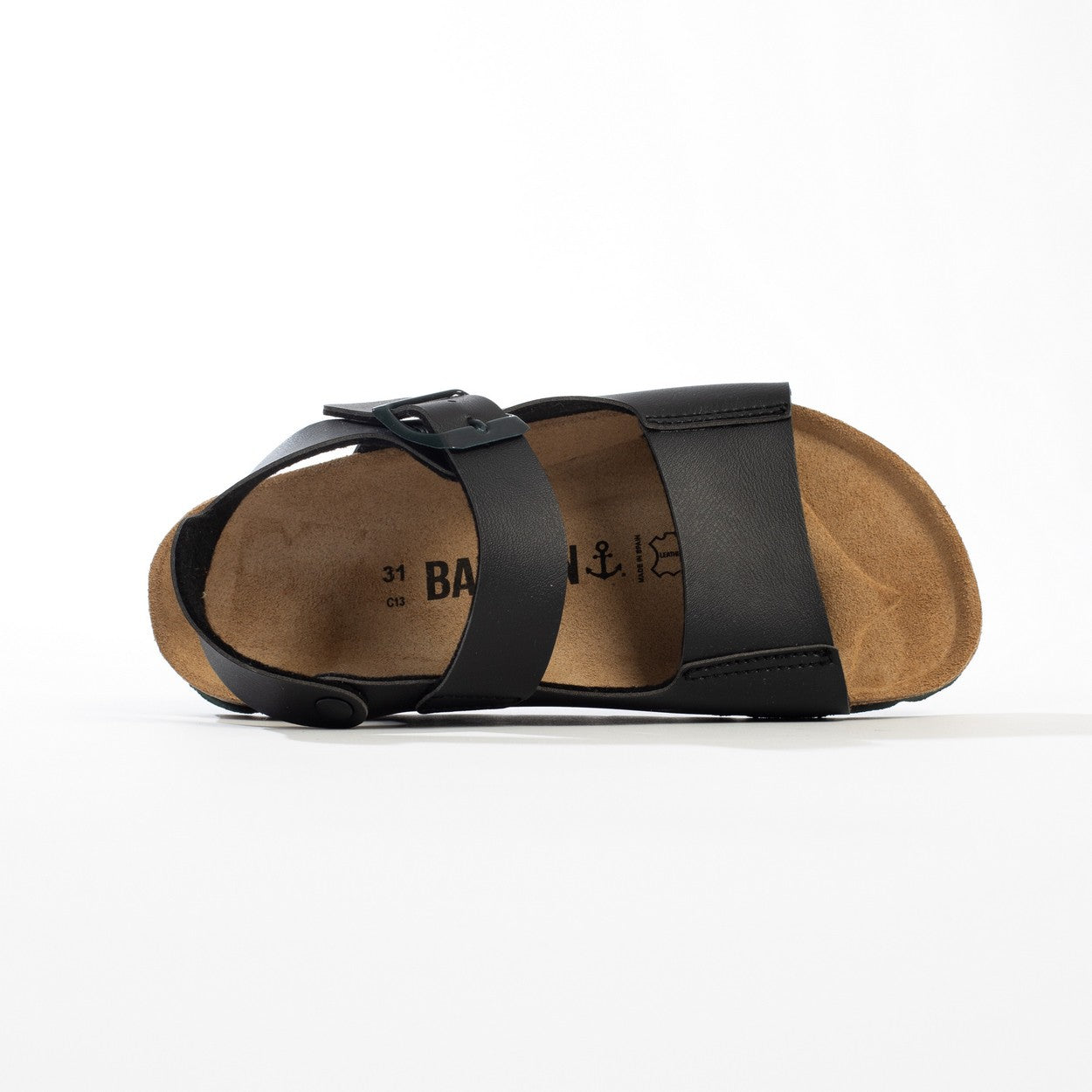 Spezia Black Multi-Strap Sandals