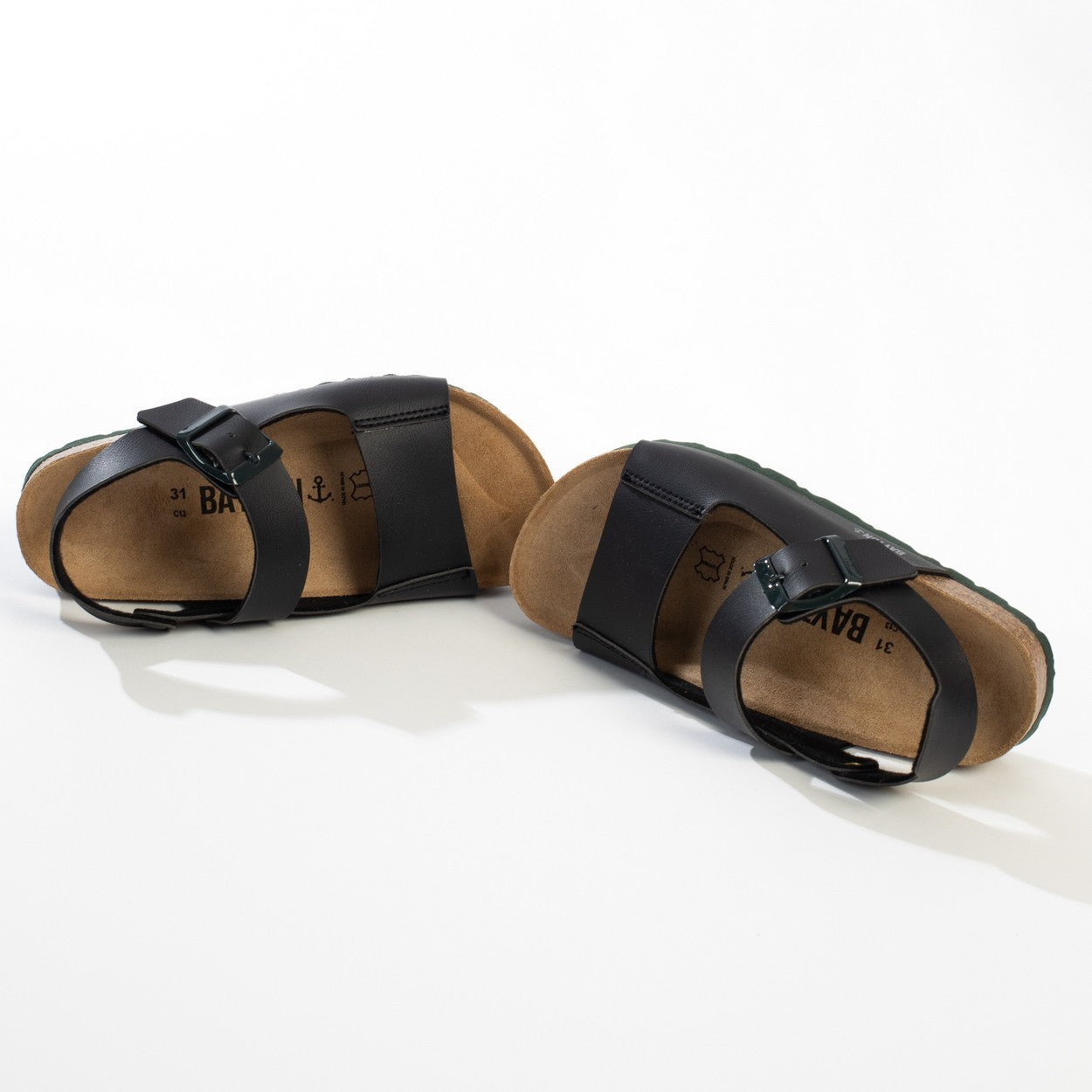 Spezia Black Multi-Strap Sandals