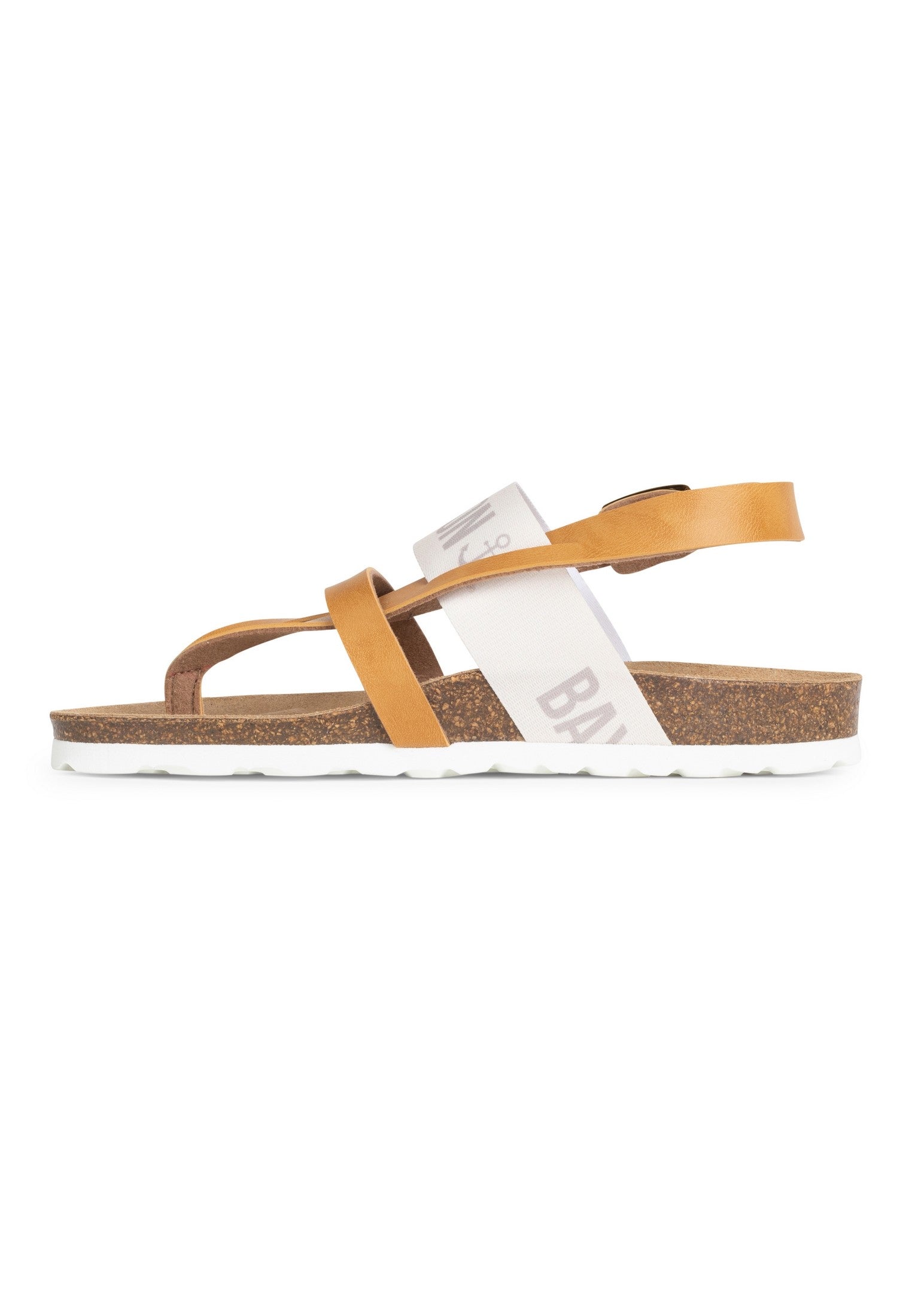 Sandalias Sunset Multitiras Camel Y Beige