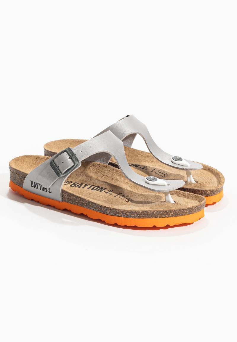 Suryia Silver Toe-Thong Sandals