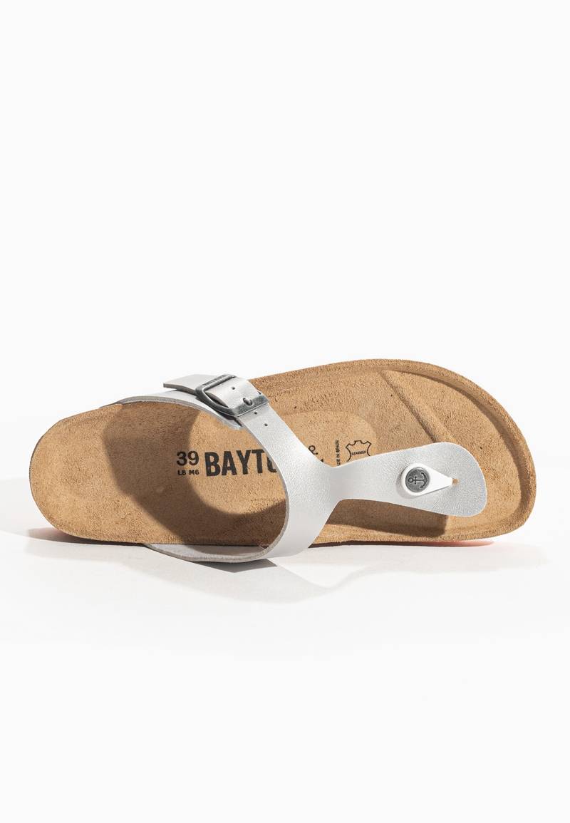 Suryia Silver Toe-Thong Sandals