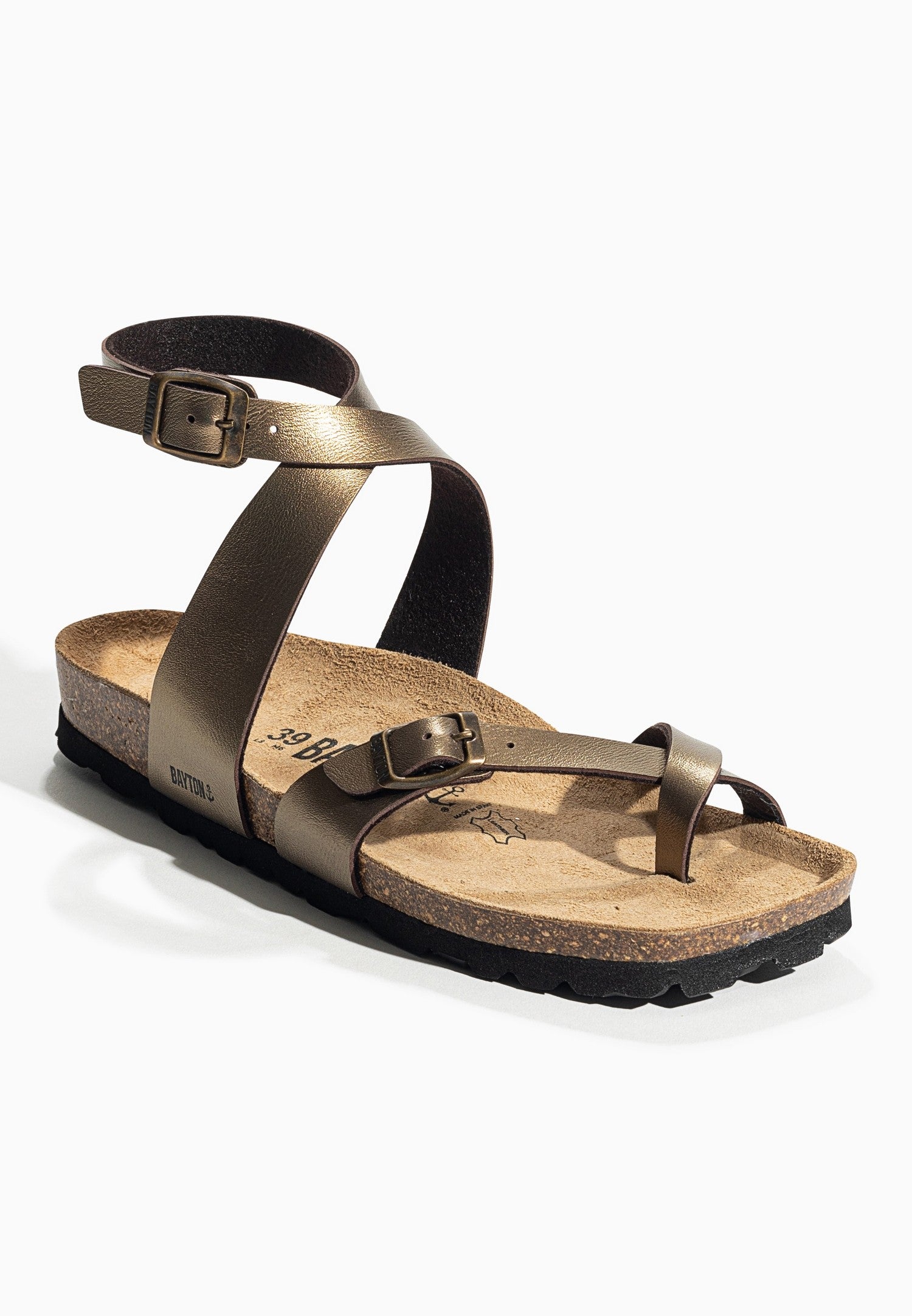 Swan Bronze Toe Post Sandals