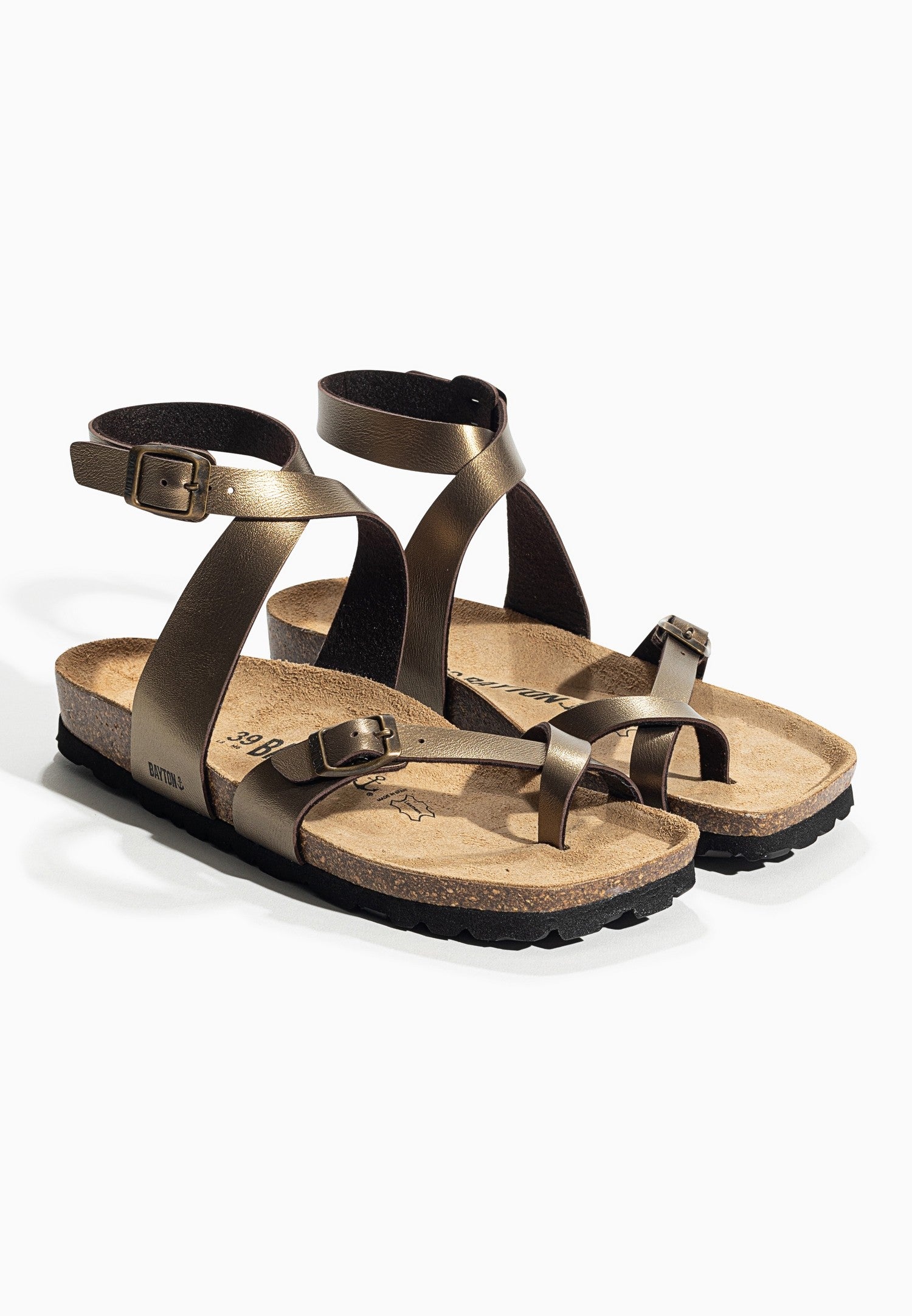 Swan Bronze Toe Post Sandals