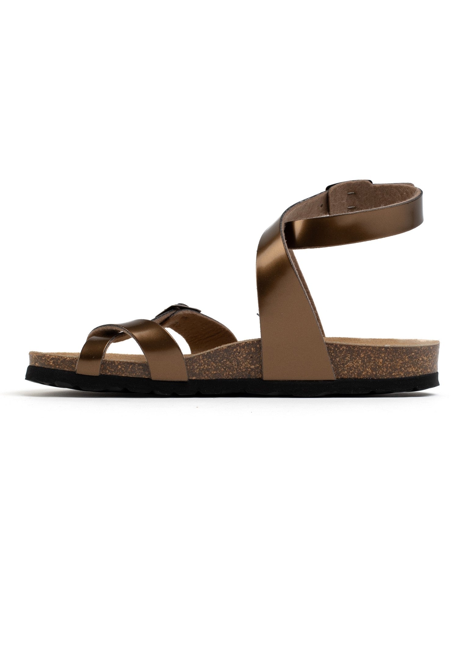 Swan Copper Toe-Thong Sandals