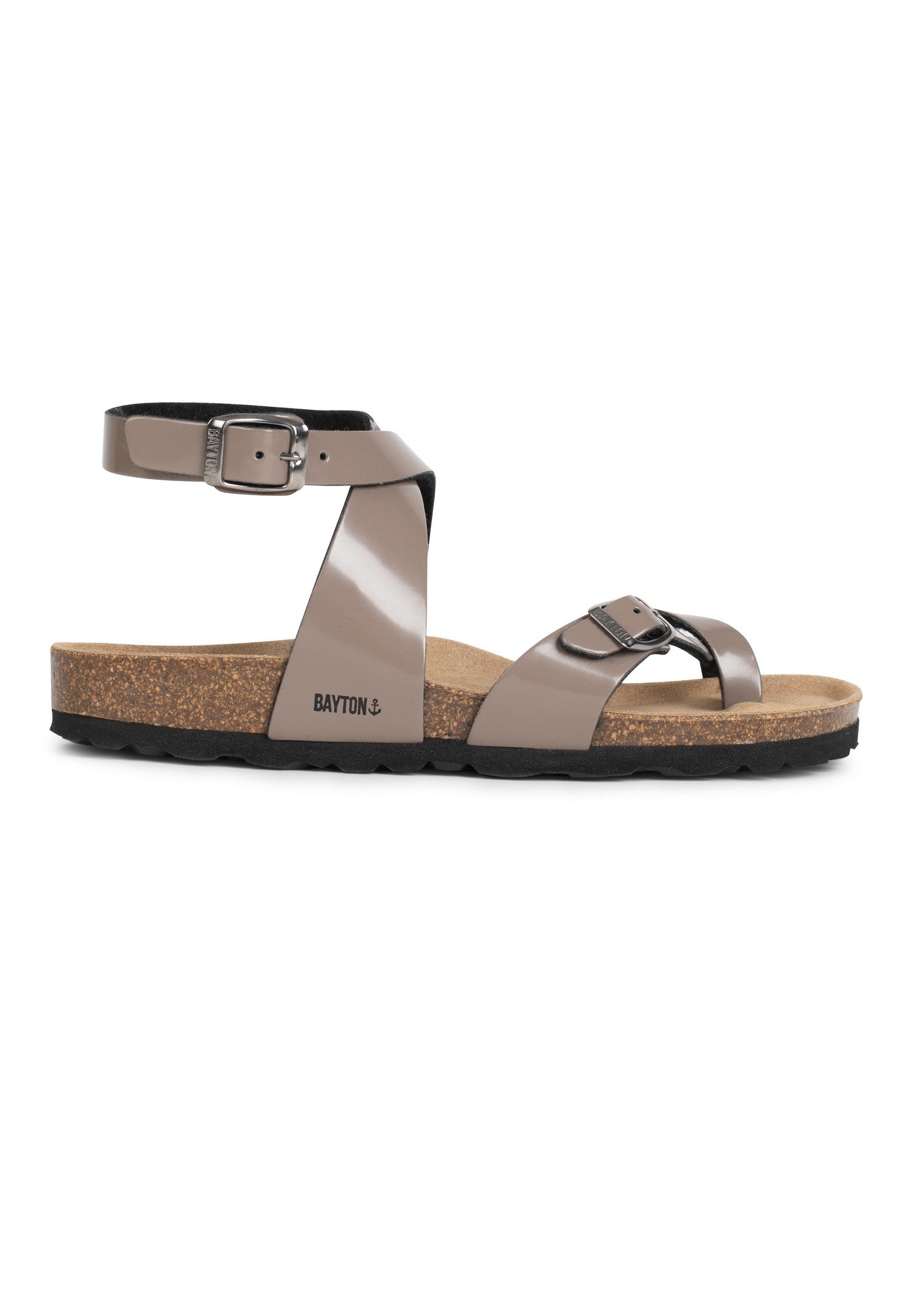 Swan Grey Toe-Thong Sandals